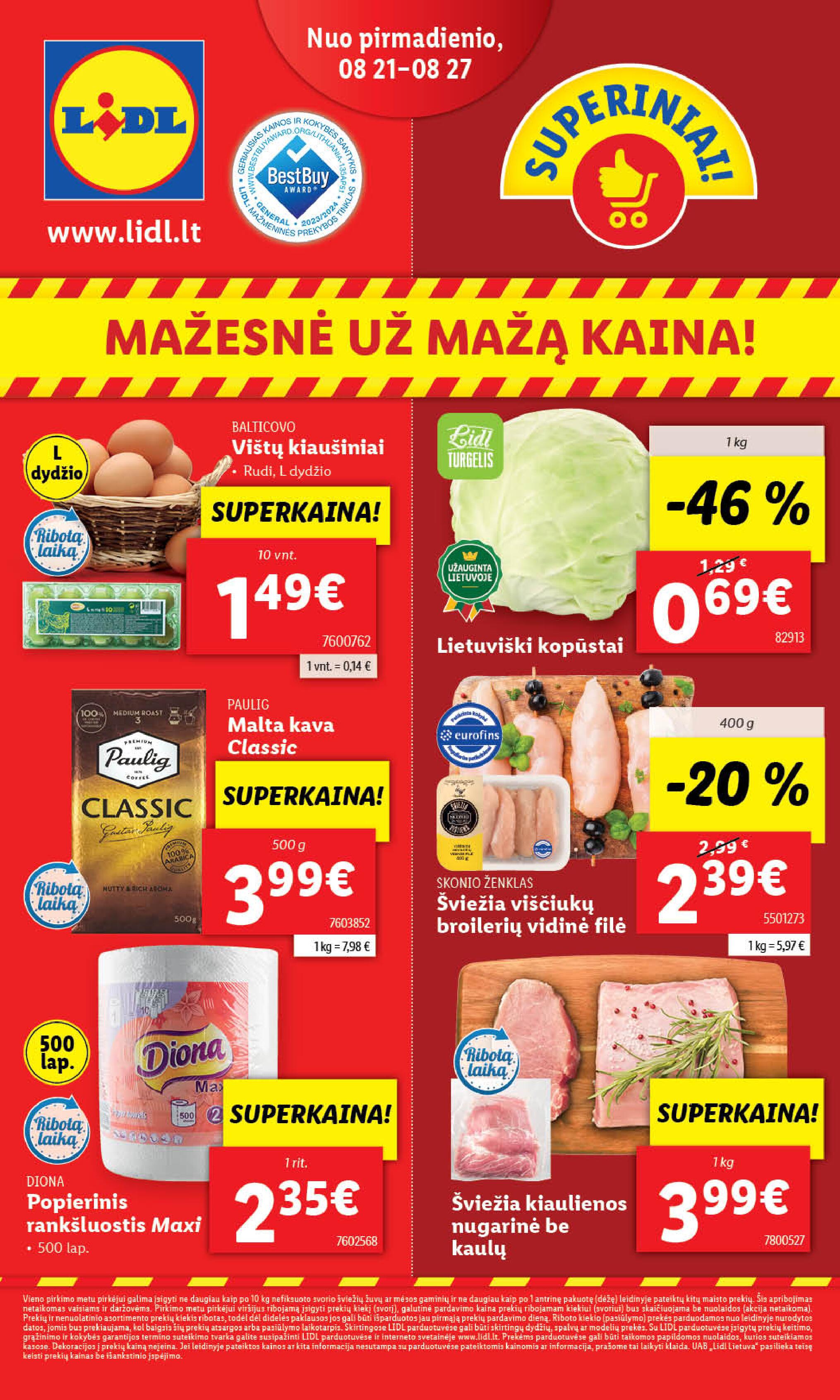 Naujausias LIDL kaininis katalogas 2023.08.21 - 2023.08.27