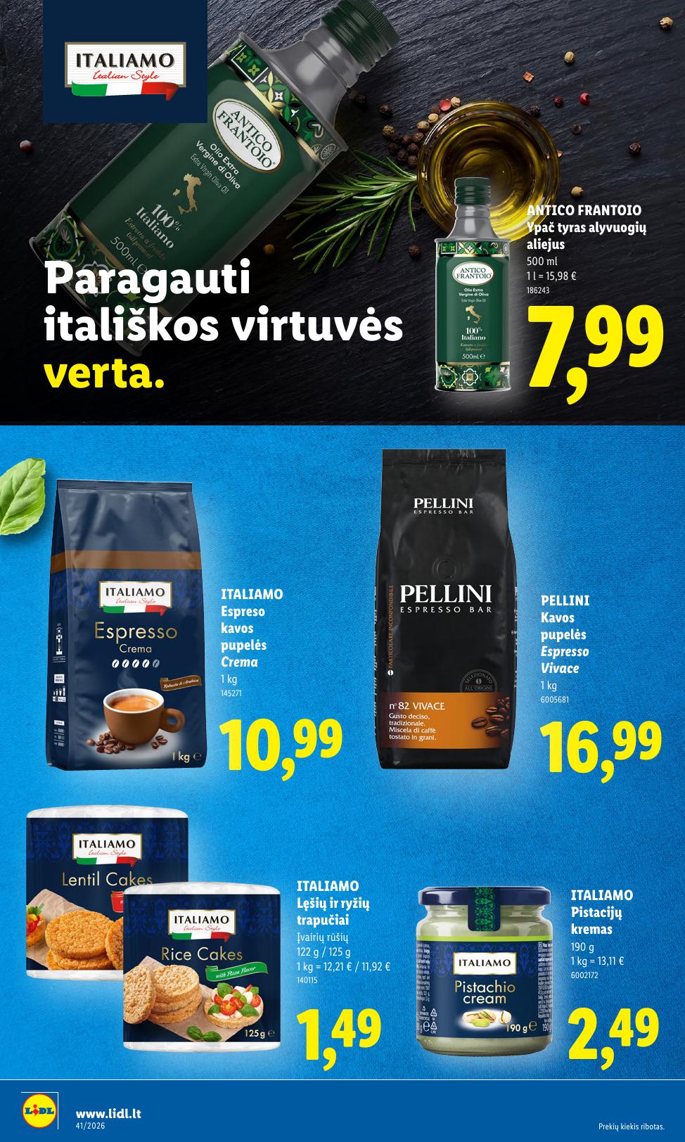 Naujausias LIDL kaininis katalogas 2026.10.05 - 2026.10.11