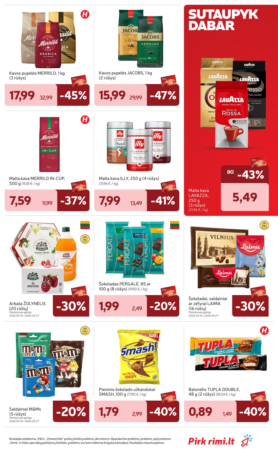 RIMI akcijų ir nuolaidų leidinys Nr.17 2026.04.21  - 2026.04.27