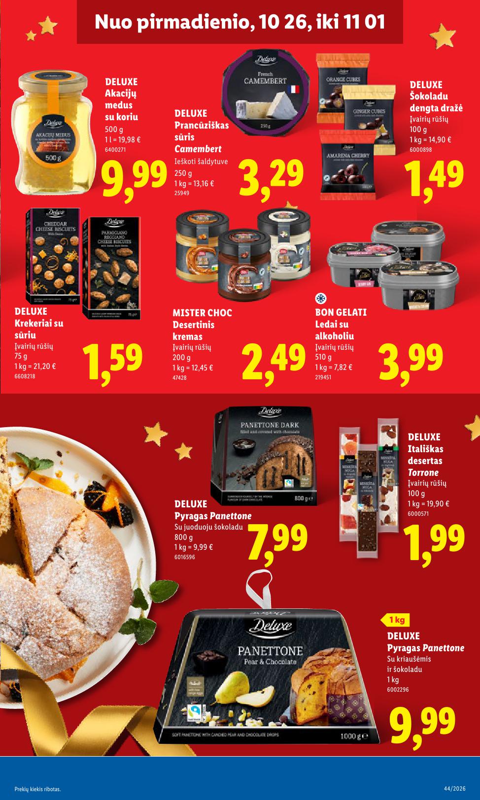 Naujausias LIDL kaininis katalogas 2026.10.26 - 2026.11.01