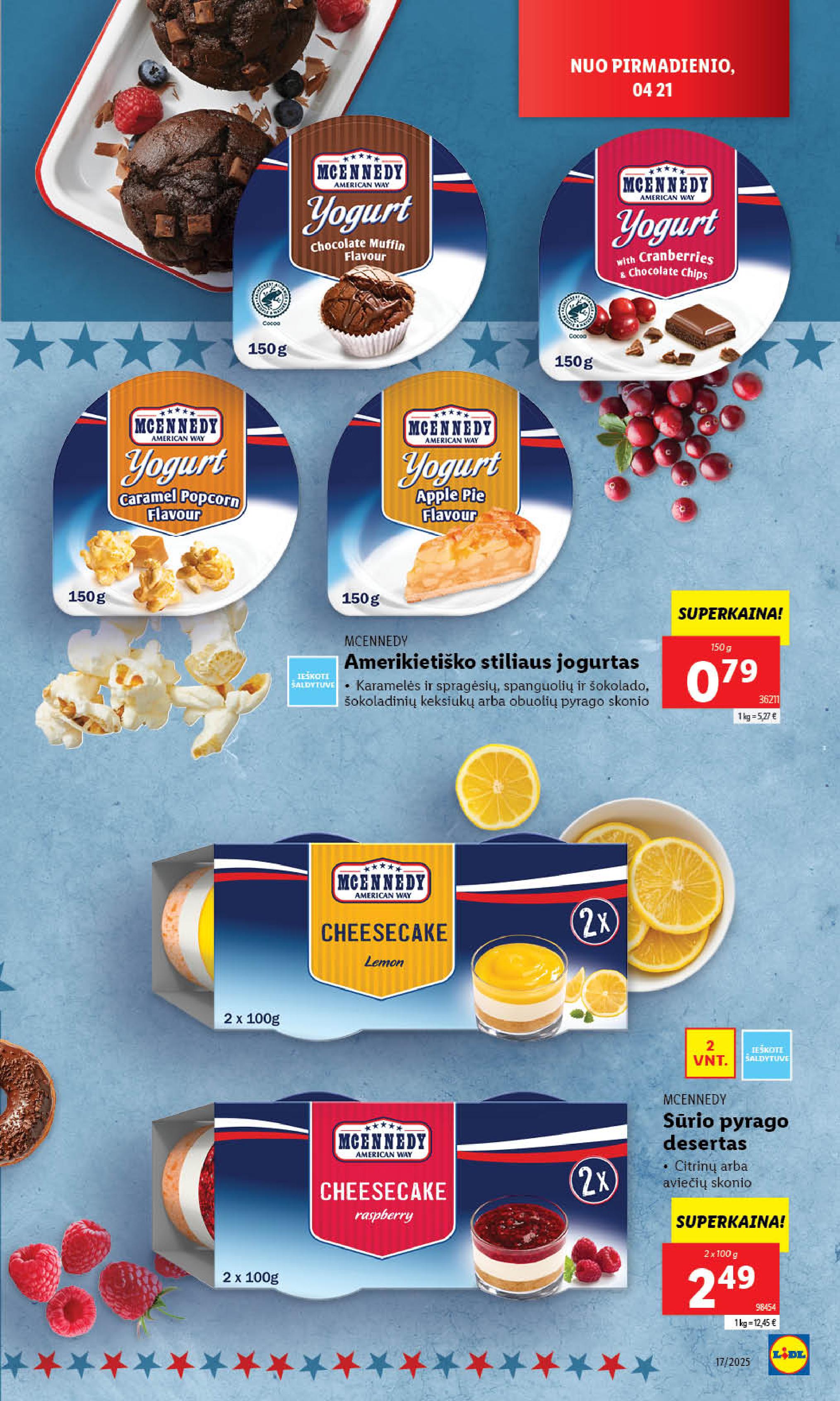 LIDL akcijų ir nuolaidų leidinys 2025.04.21 - 2025.04.27