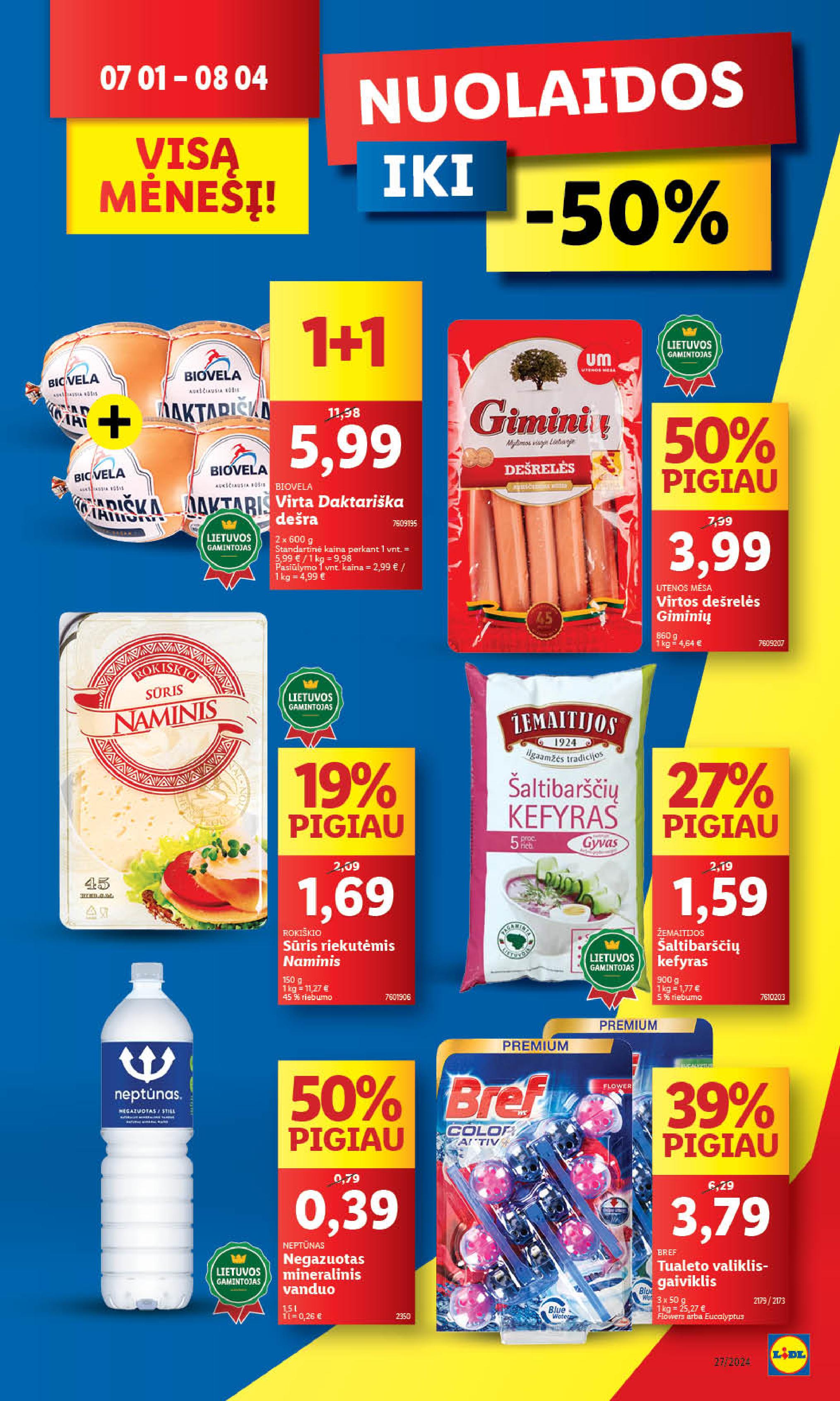 Naujausias LIDL kaininis katalogas 2024.07.01 - 2024.07.07