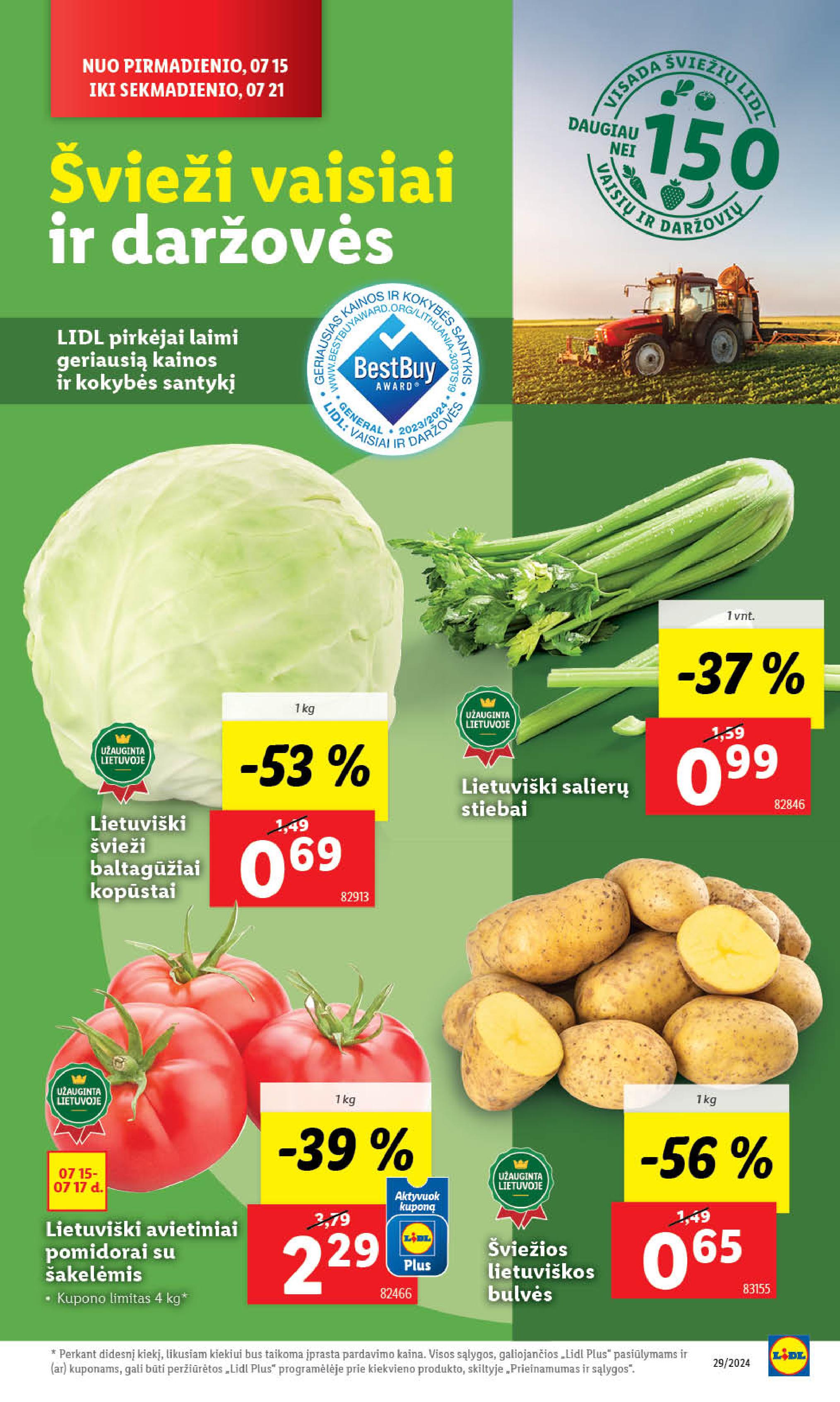 Naujausias LIDL kaininis katalogas 2024.07.15 - 2024.07.21
