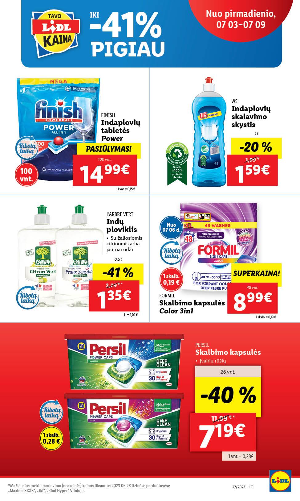 Naujausias LIDL kaininis katalogas 2023.07.03 - 2023.07.09