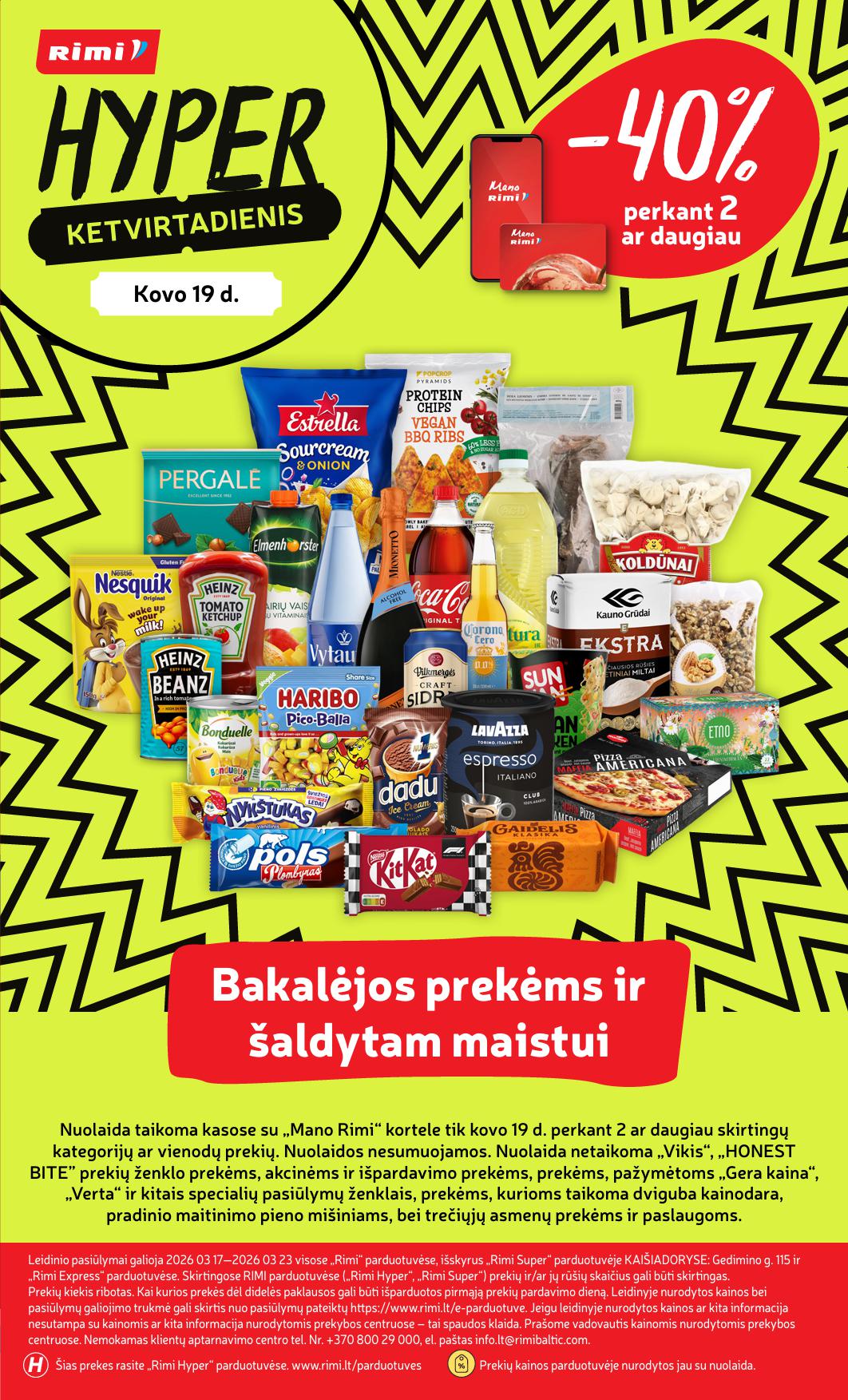 Naujausias RIMI kaininis katalogas 2026.03.17 - 2026.03.23