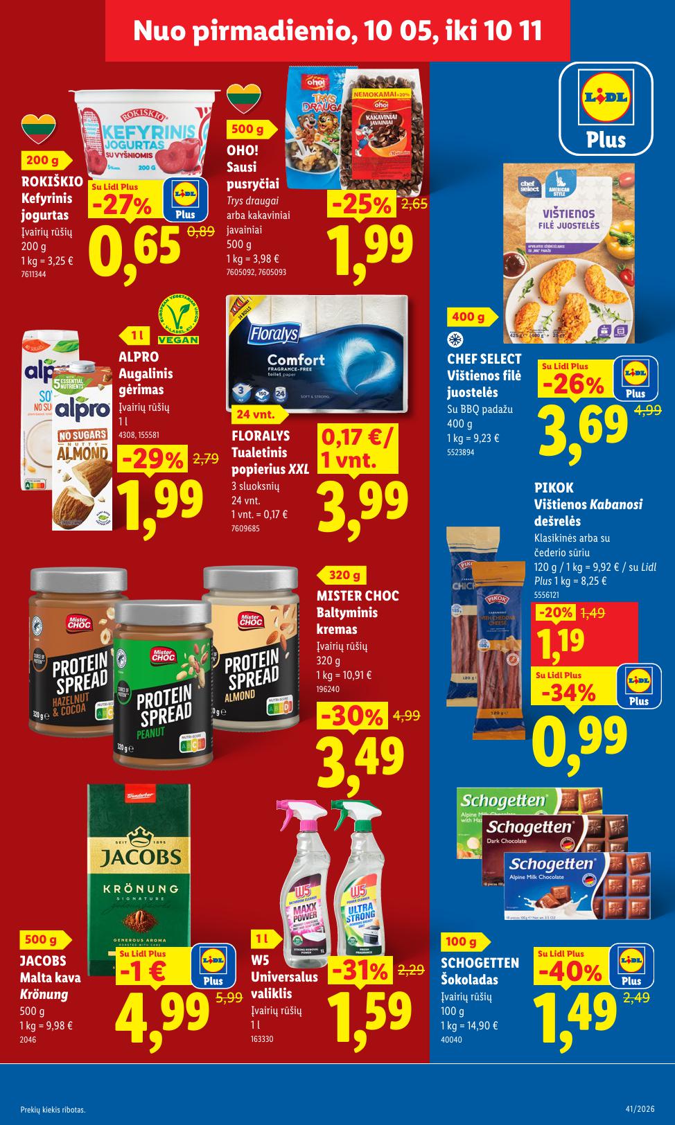 Naujausias LIDL kaininis katalogas 2026.10.05 - 2026.10.11
