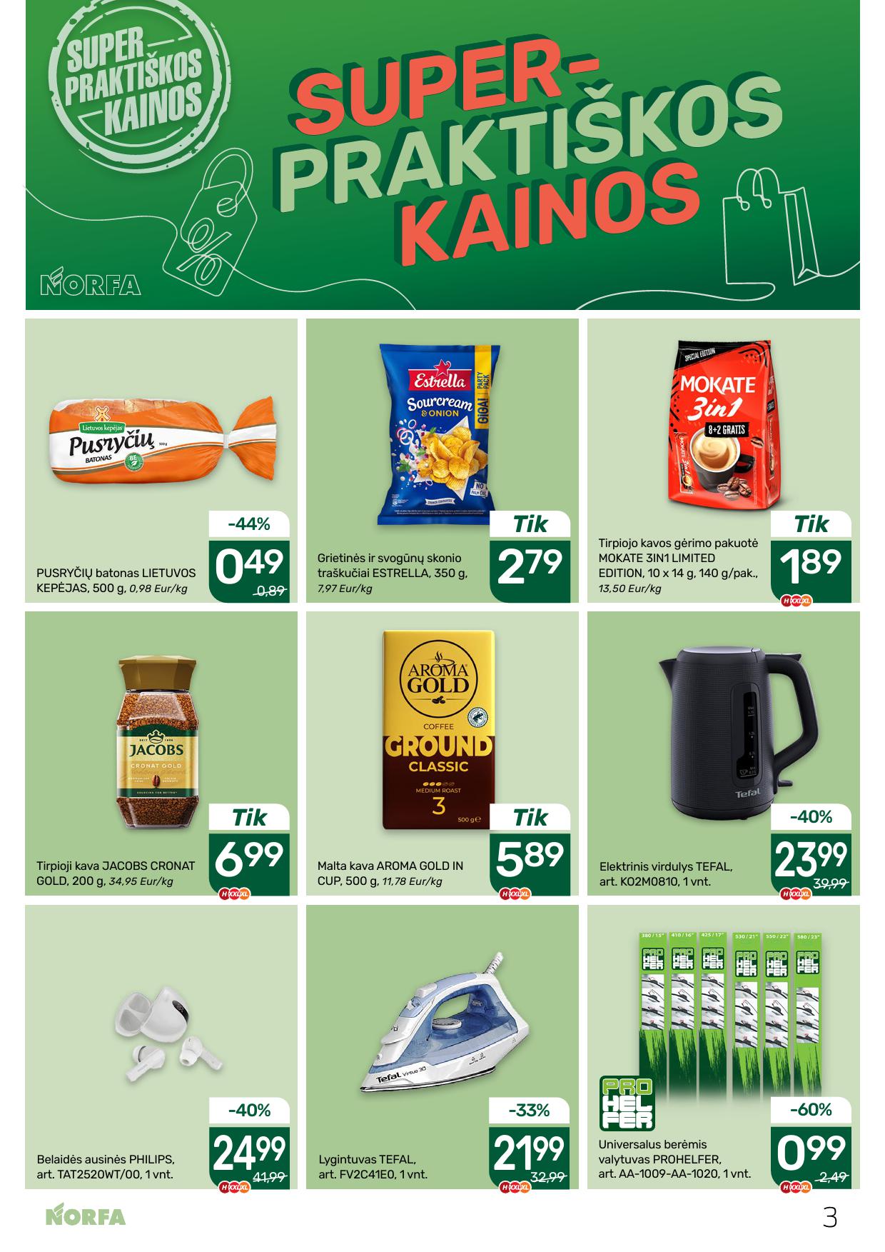 Naujausias NORFA kaininis katalogas 2026.09.03 - 2026.09.16