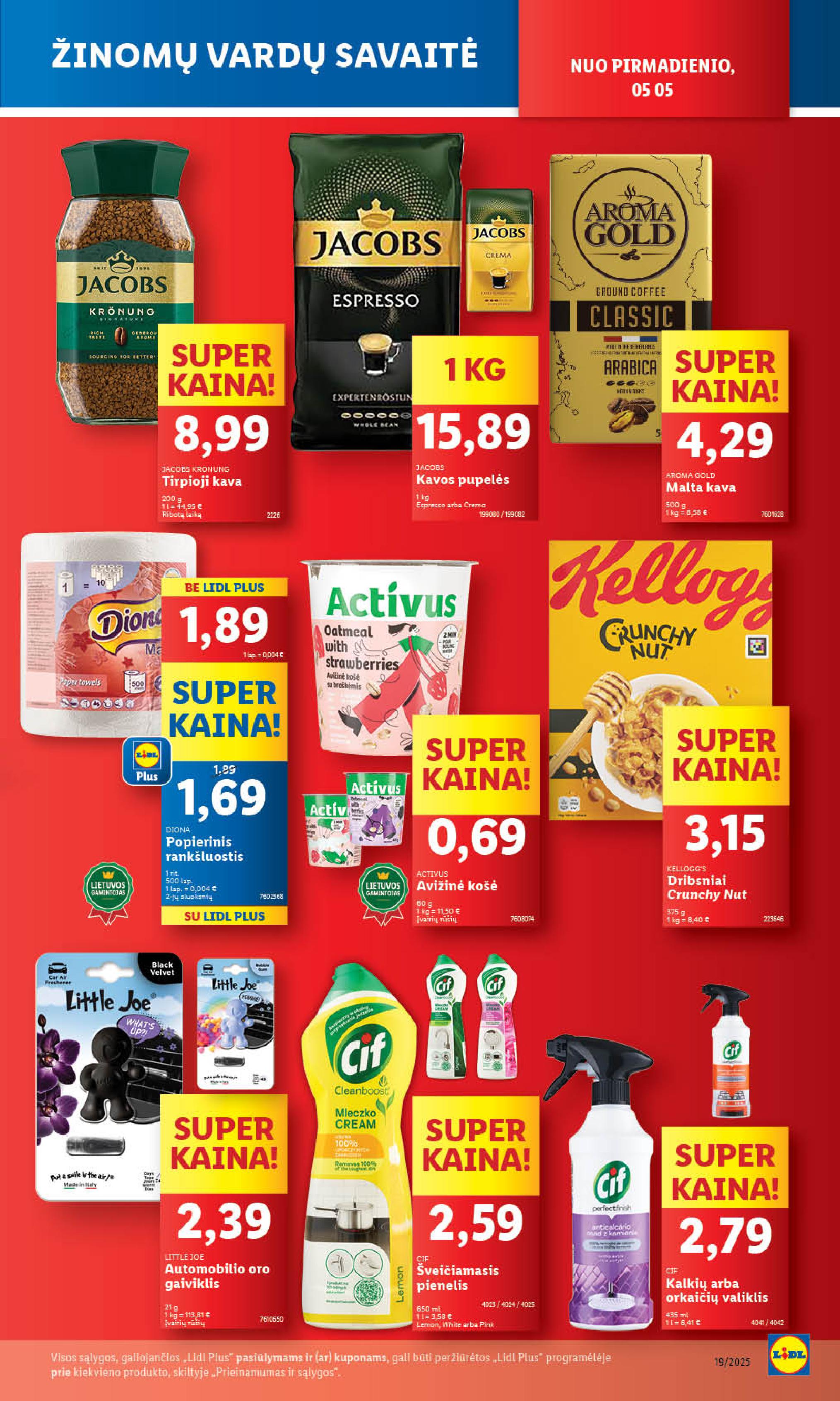 Naujausias LIDL kaininis katalogas 2025.05.05 - 2025.05.11