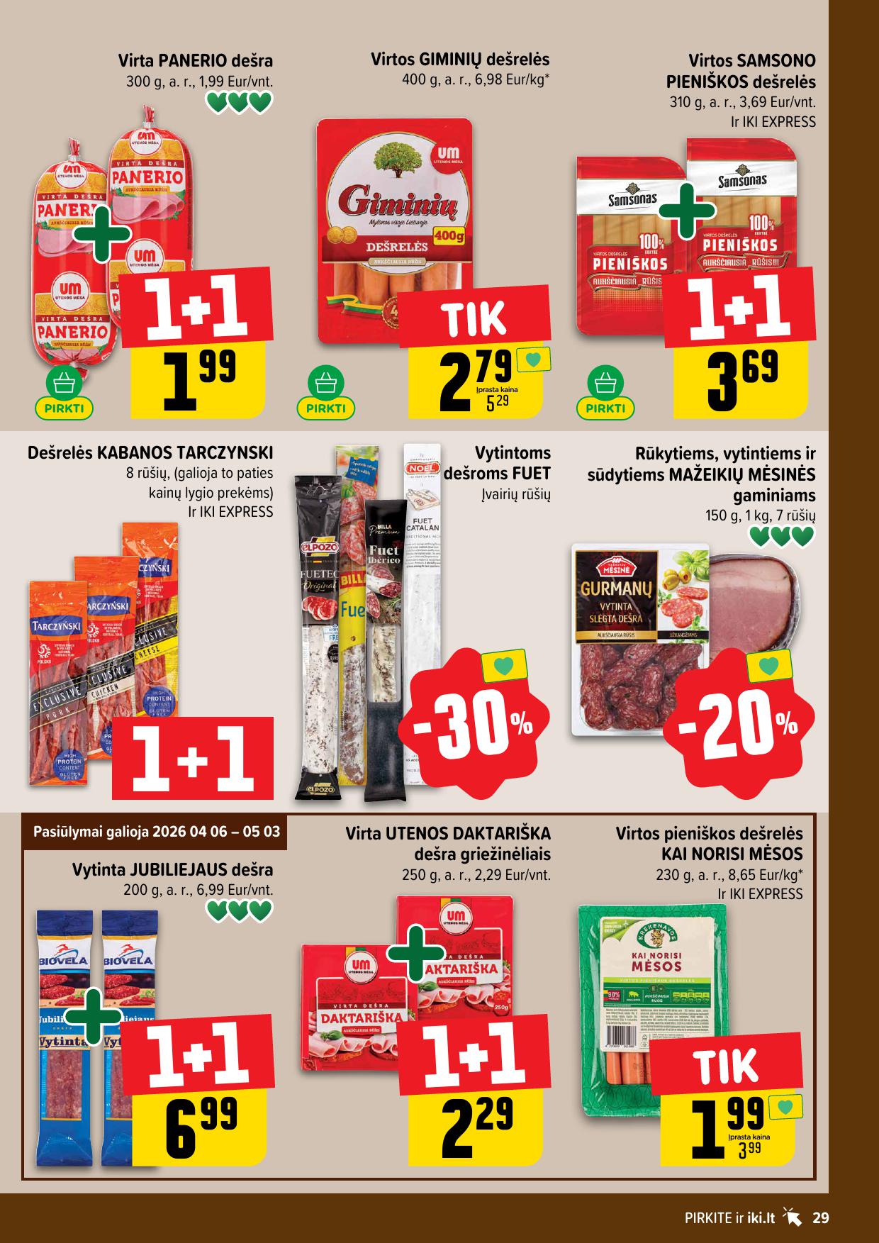 Naujausias IKI kaininis katalogas 2026.04.13 - 2026.04.19