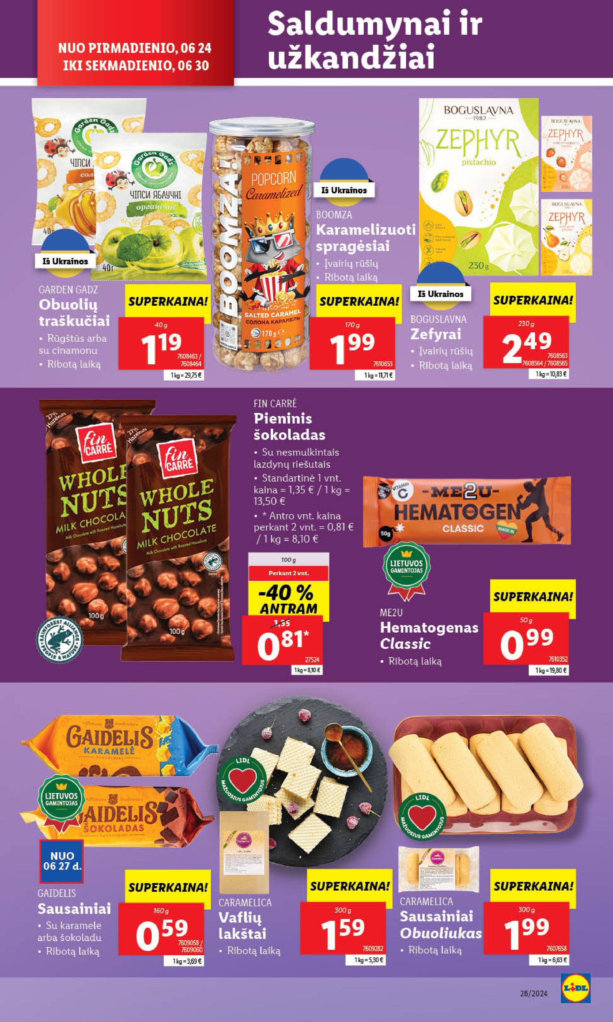 Naujausias LIDL kaininis katalogas 2024.06.24 - 2024.06.30