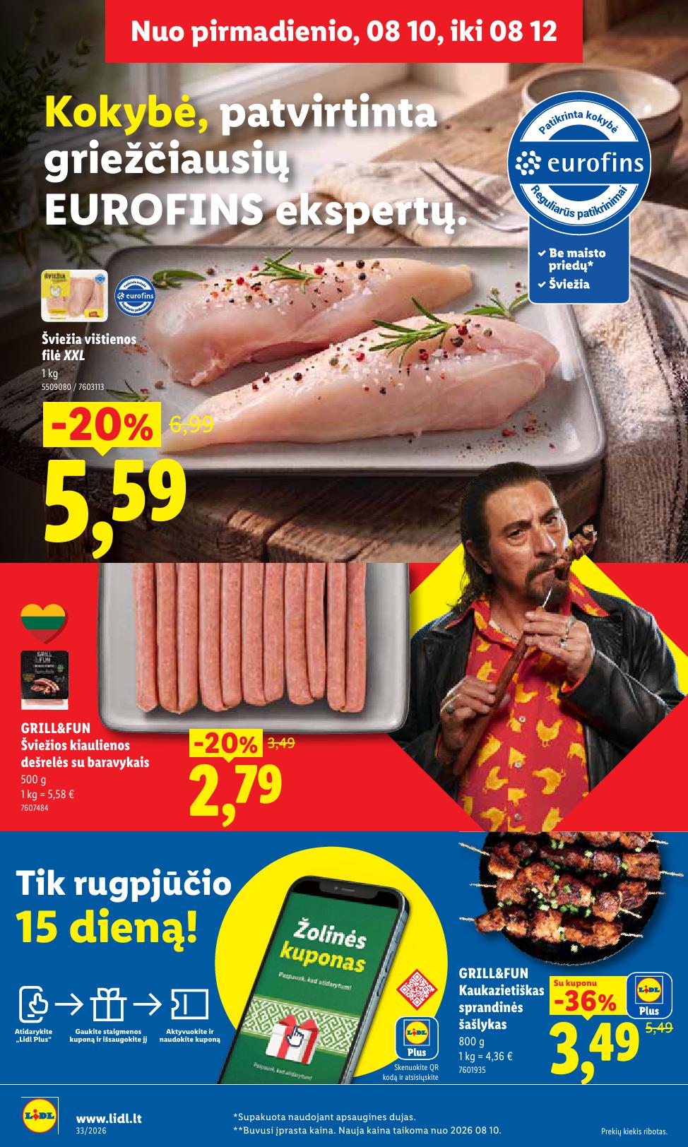 Naujausias LIDL kaininis katalogas 2026.08.10 - 2026.08.16