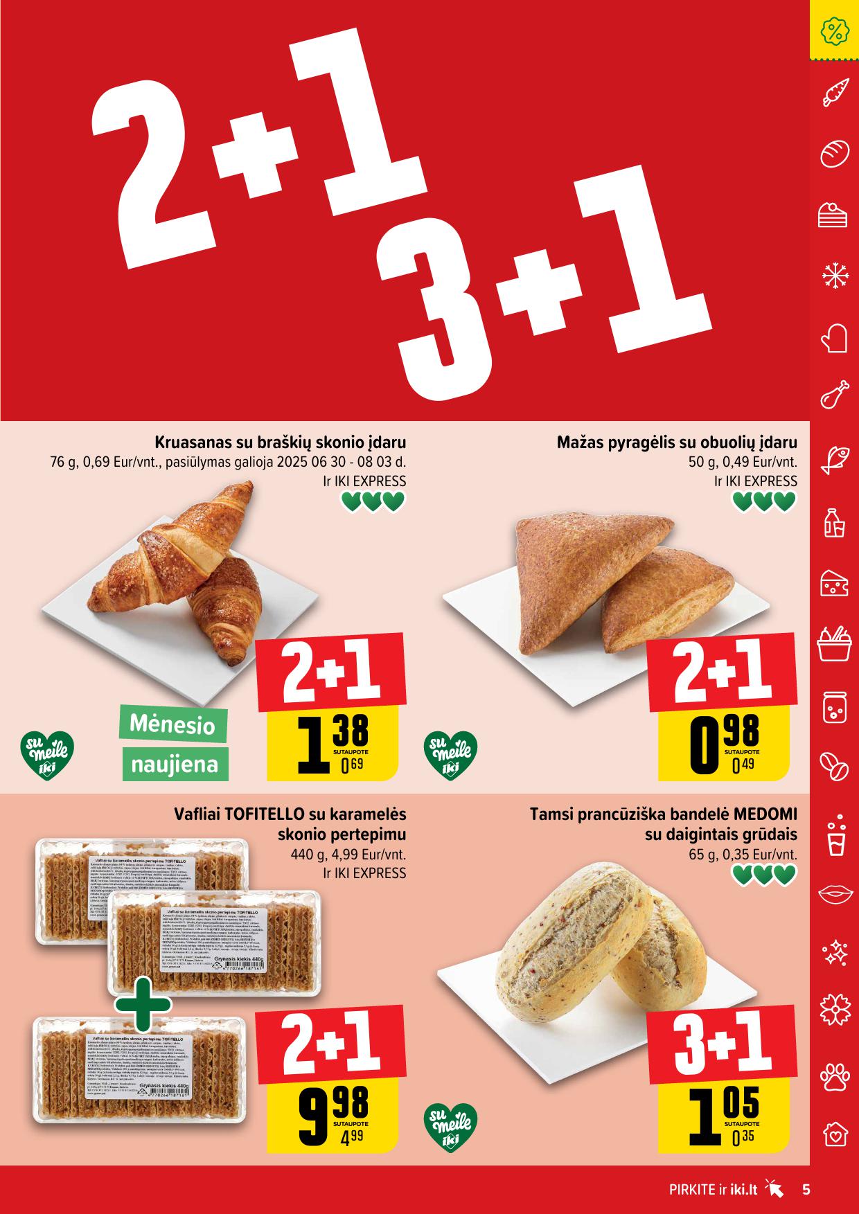 IKI akcijų leidinukas "Daugiau yra pigiau 1+1 nemokamai" 2025.07.14 - 2025.07.20
