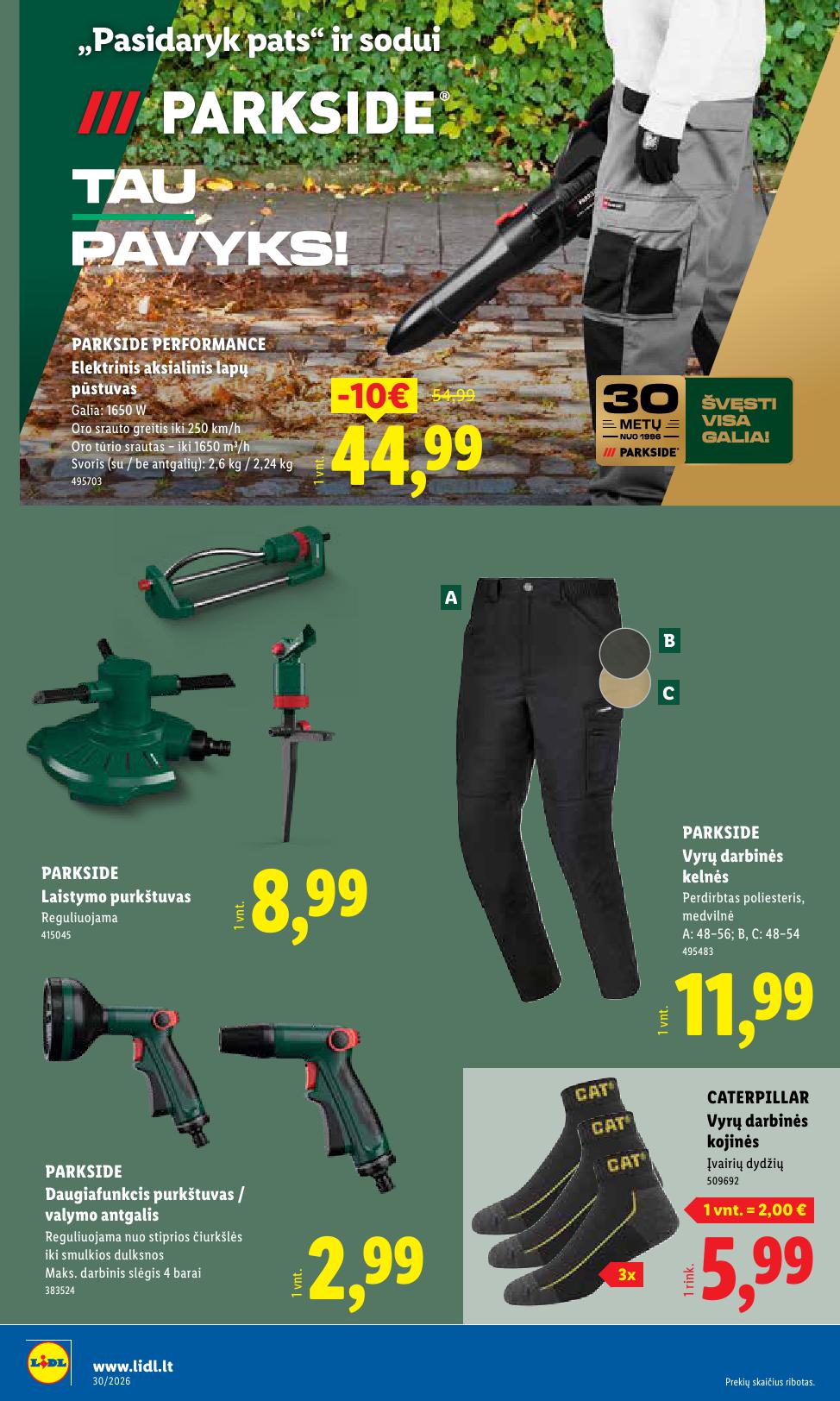 LIDL ne maisto prekių leidinys 2026.07.20 - 2026.07.26