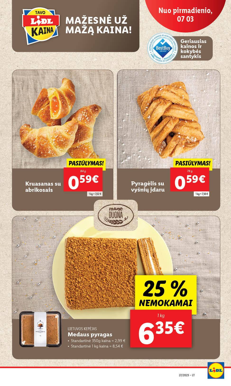 Naujausias LIDL kaininis katalogas 2023.07.03 - 2023.07.09