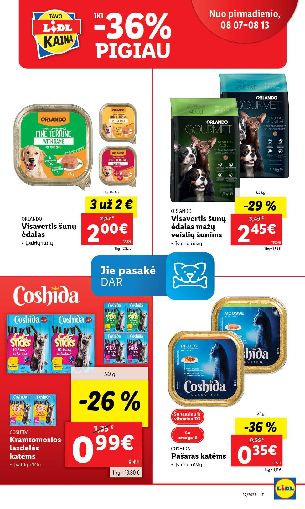 Naujausias LIDL kaininis katalogas 2023.08.07 - 2023.08.13