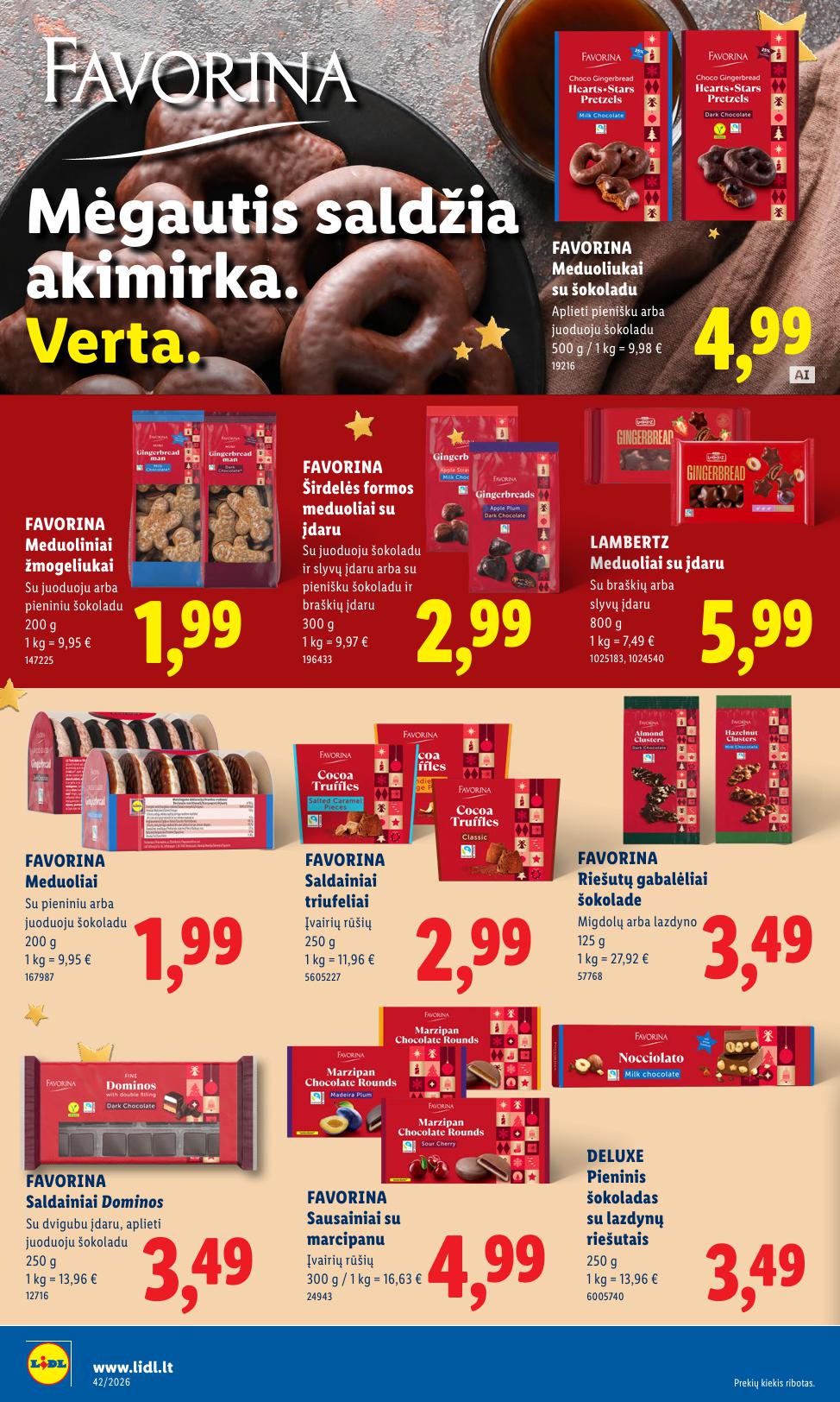 Naujausias LIDL kaininis katalogas 2026.10.12 - 2026.10.18