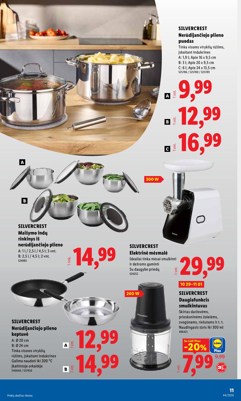 LIDL ne maisto prekių leidinys 2026.10.26 - 2026.11.01