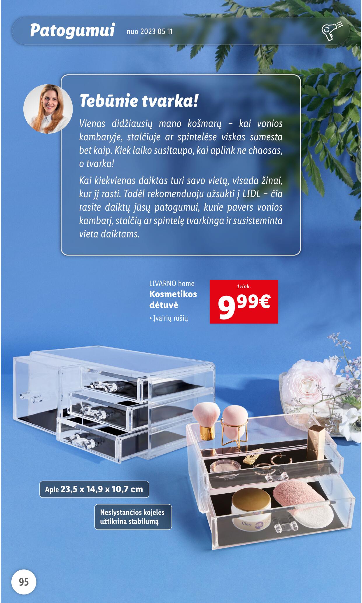 LIDL prekių katalogas "Grožio festivalis" galioja nuo 2023.05.01