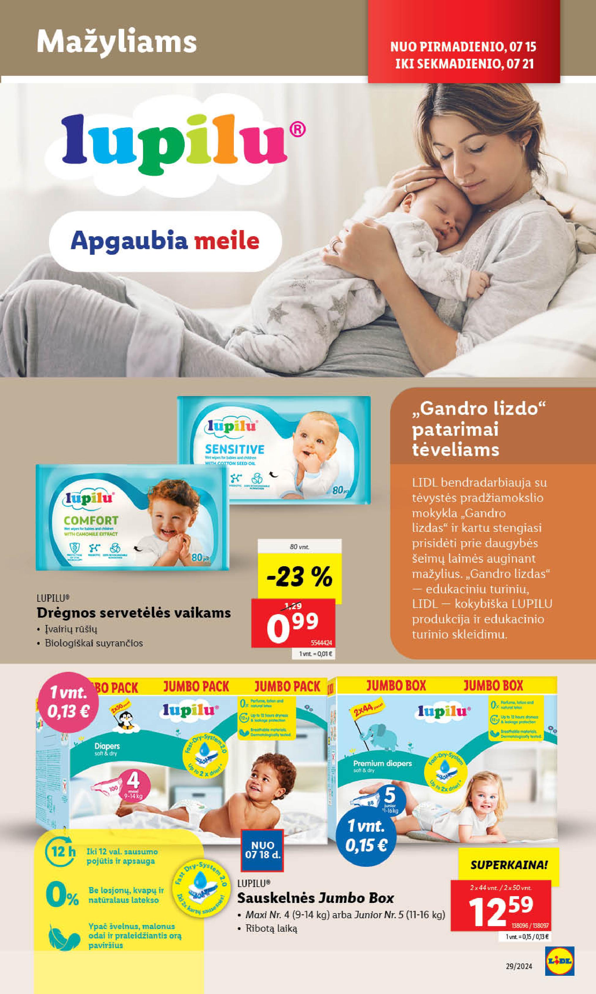 Naujausias LIDL kaininis katalogas 2024.07.15 - 2024.07.21
