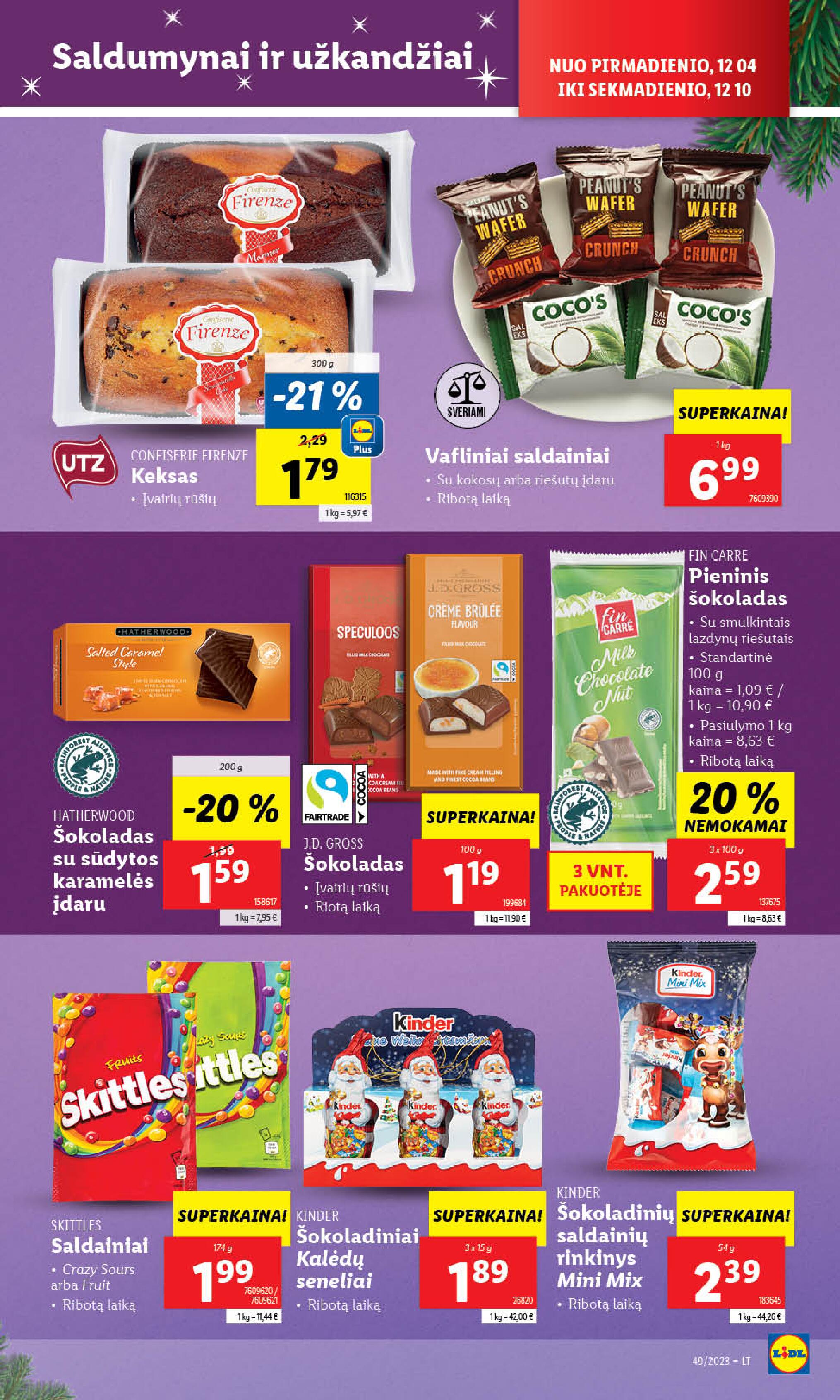 Naujausias LIDL kaininis katalogas 2023.12.04 - 2023.12.10