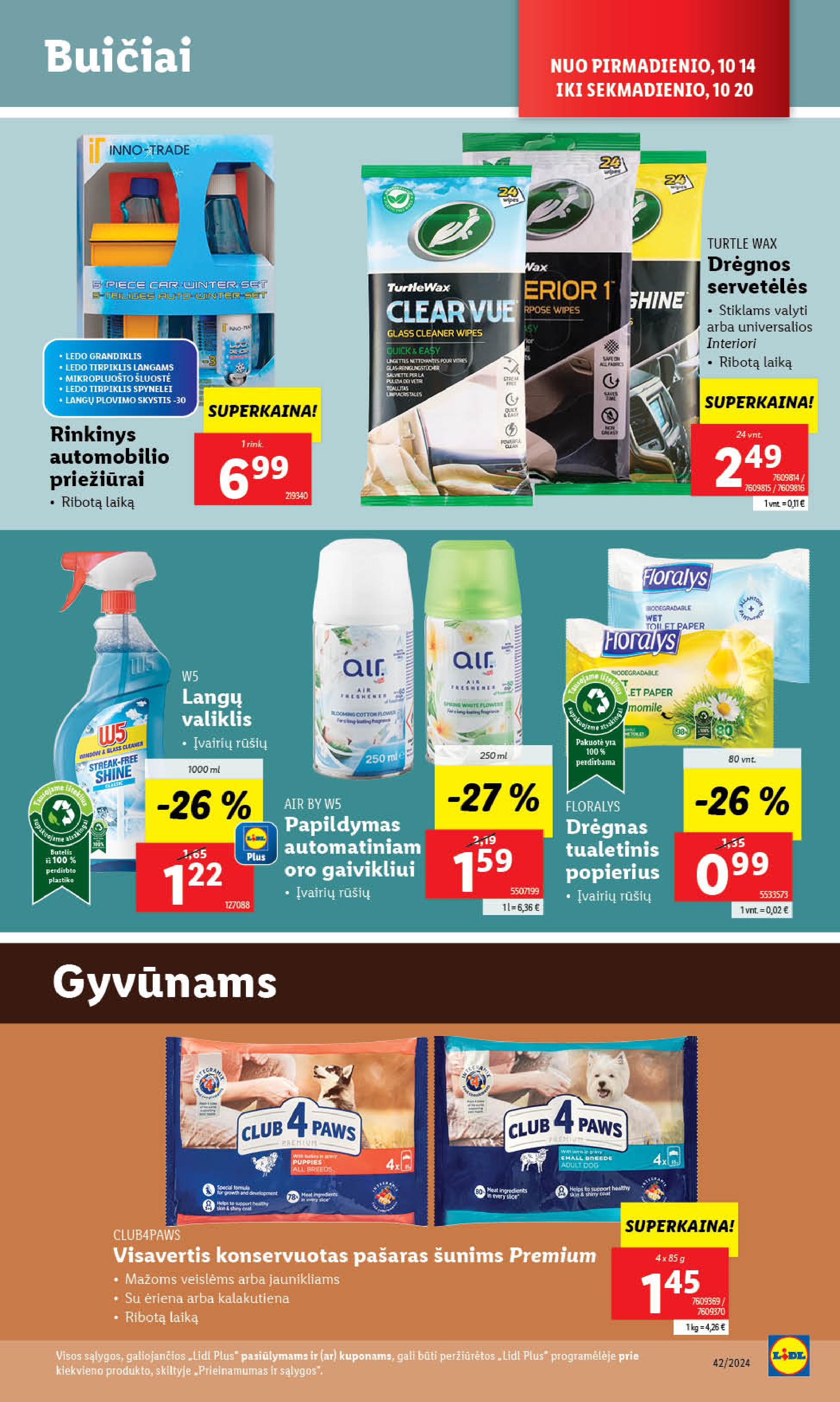 Naujausias LIDL kaininis katalogas 2024.10.14 - 2024.10.20