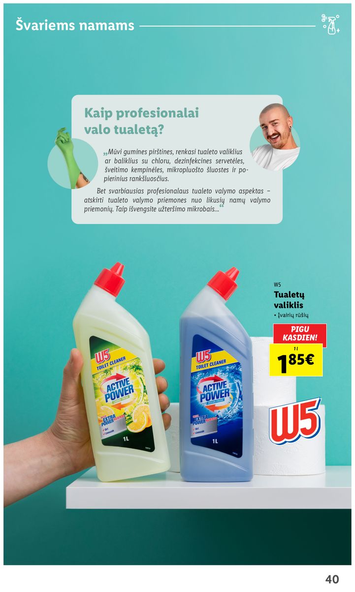 LIDL švaros prekių katalogas "Švaros festivalis" galioja nuo 2023.02.09