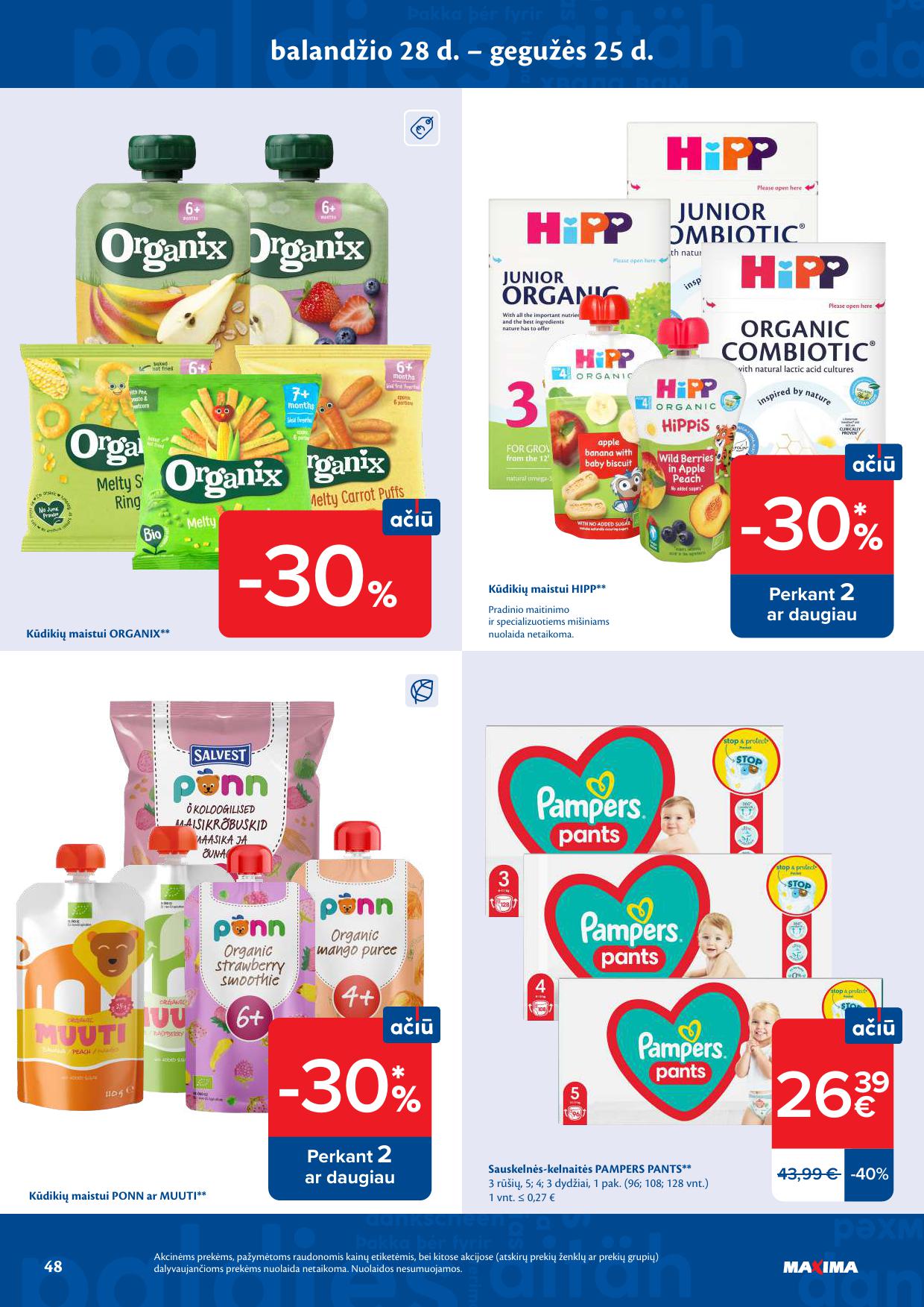 Naujausias MAXIMA kaininis katalogas 2026.04.28 - 2026.05.04