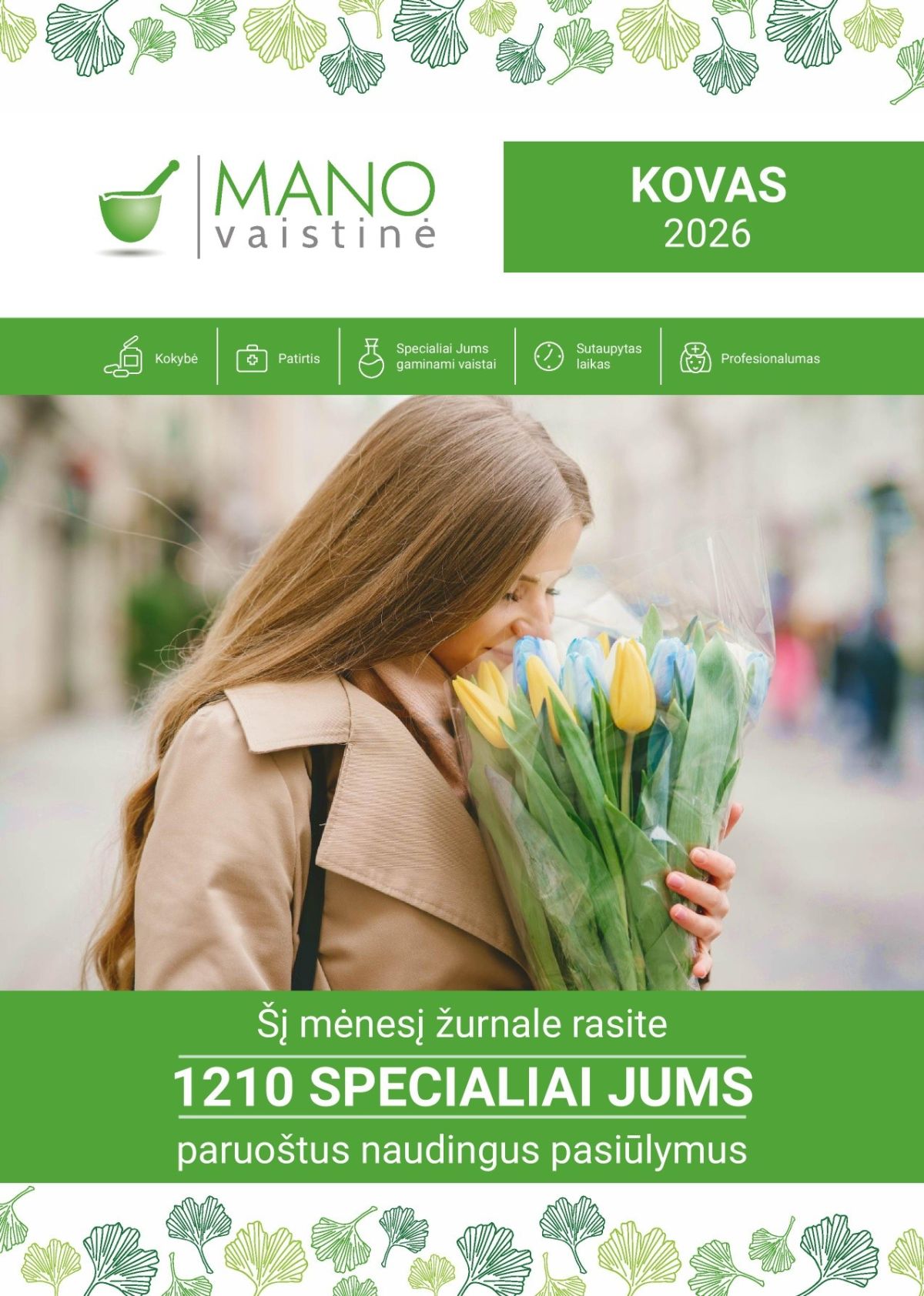 MANO vaistinės akcijų ir nuolaidų leidinys 2026.03.01 - 2026.03.31