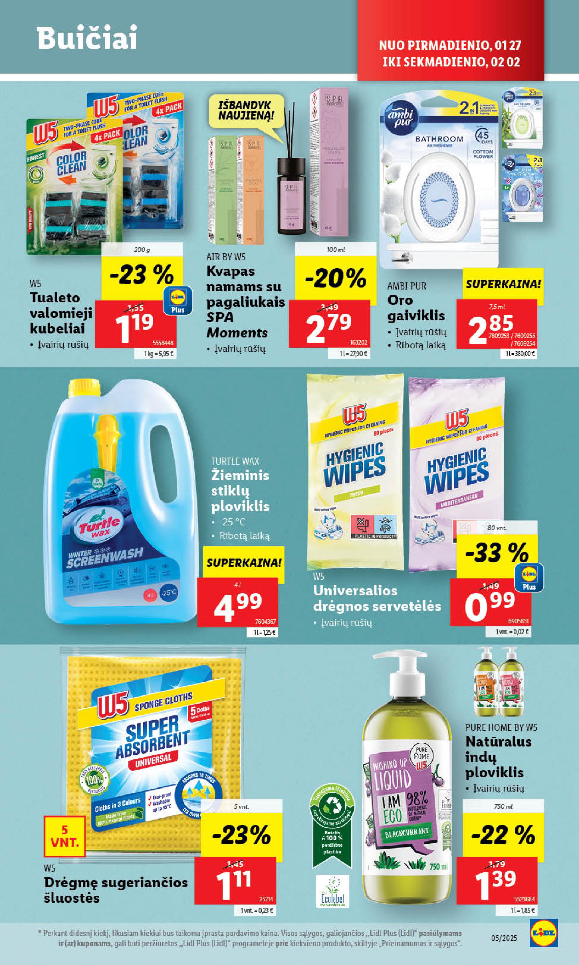 Naujausias LIDL kaininis katalogas 2025.01.27 - 2025.02.02