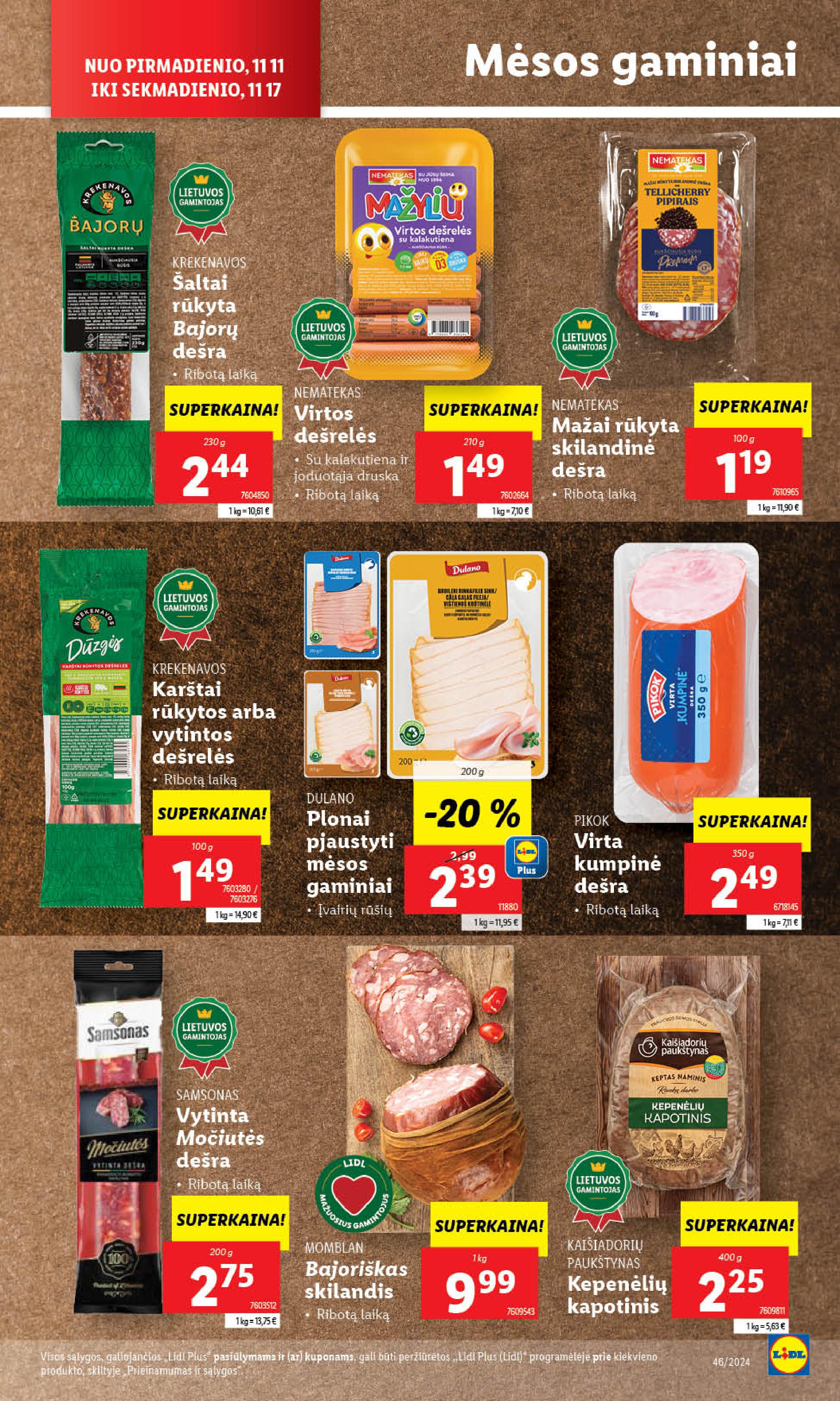 Naujausias LIDL kaininis katalogas 2024.11.11 - 2024.11.17