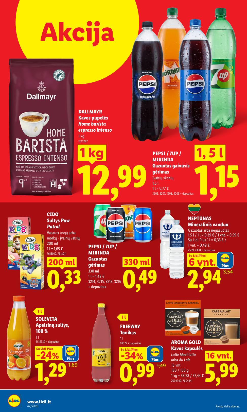 Naujausias LIDL kaininis katalogas 2026.10.12 - 2026.10.18