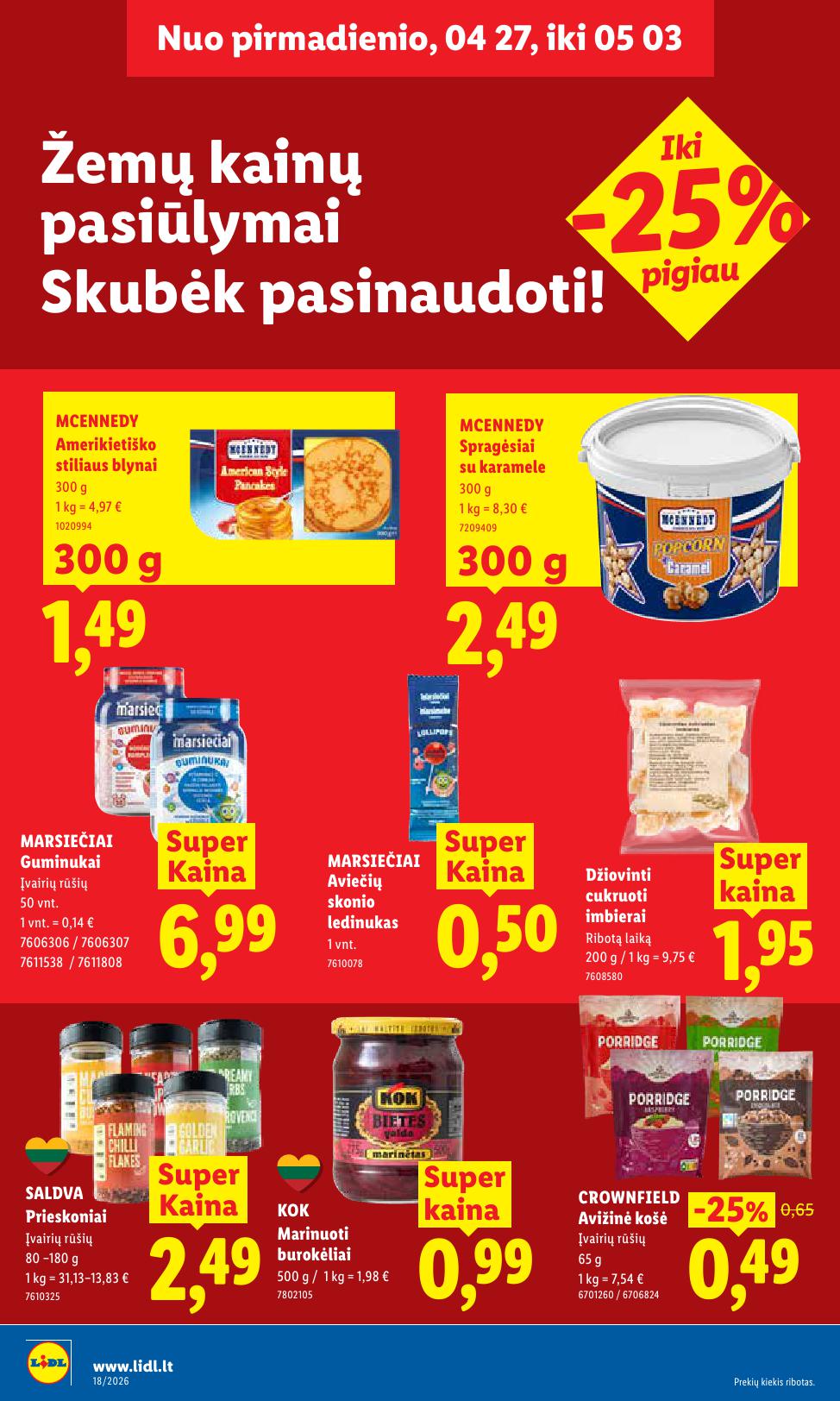 Naujausias LIDL kaininis katalogas 2026.04.27 - 2026.05.03