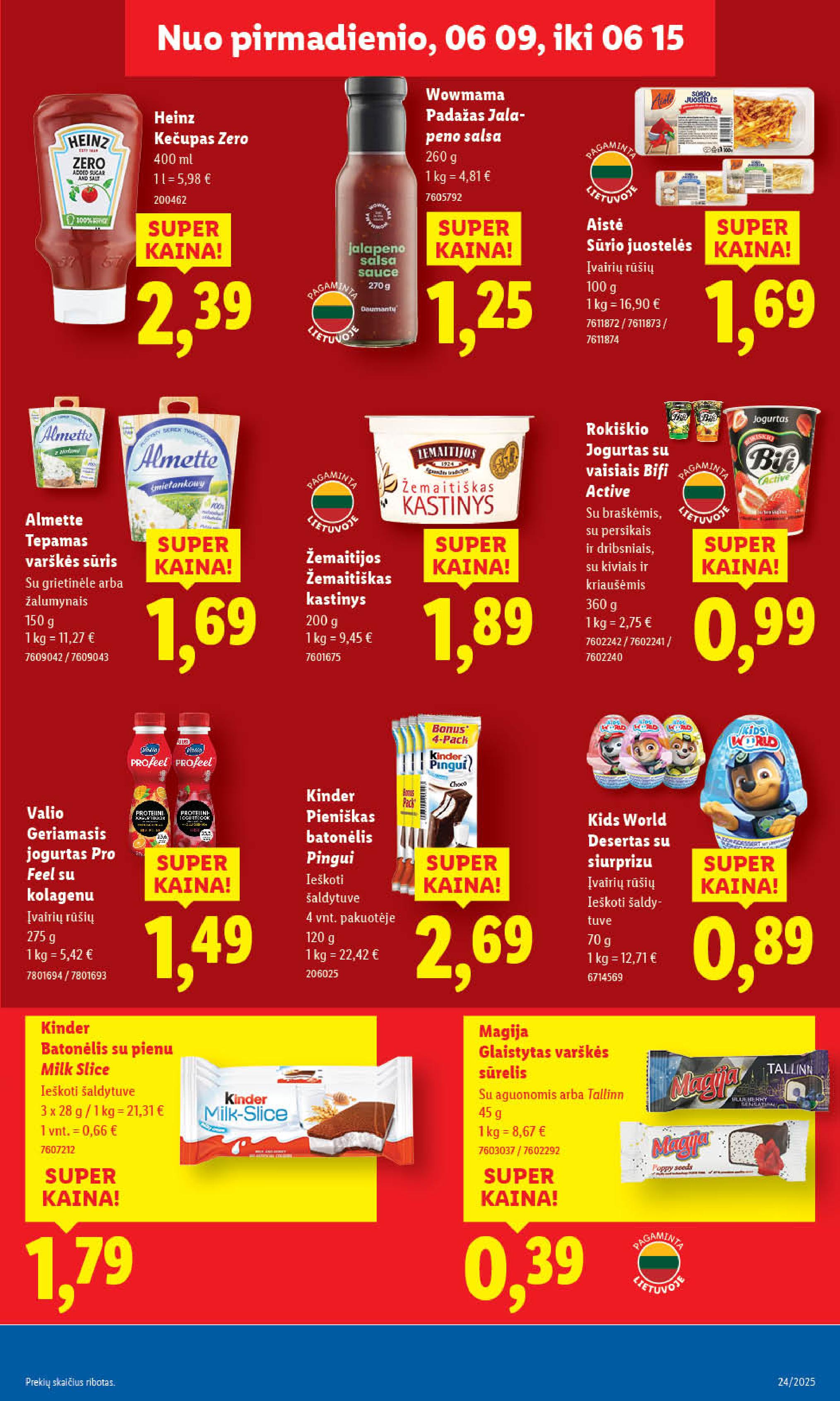 Naujausias LIDL kaininis katalogas 2025.06.09 - 2025.06.15