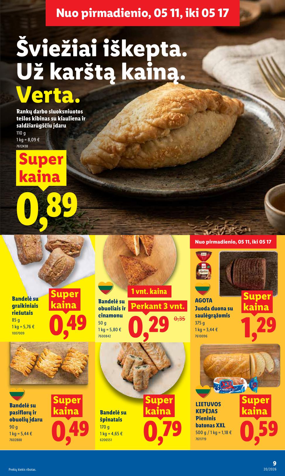LIDL akcijų ir nuolaidų leidinys 2026.05.11 - 2026.05.17