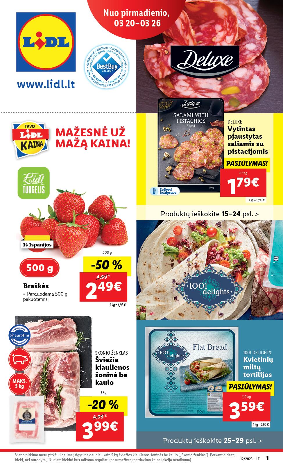 Naujausias LIDL kaininis katalogas 2023.03.20 - 2023.03.26