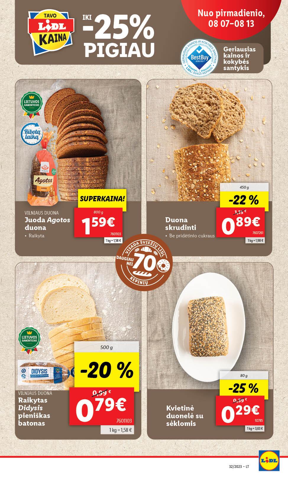 Naujausias LIDL kaininis katalogas 2023.08.07 - 2023.08.13
