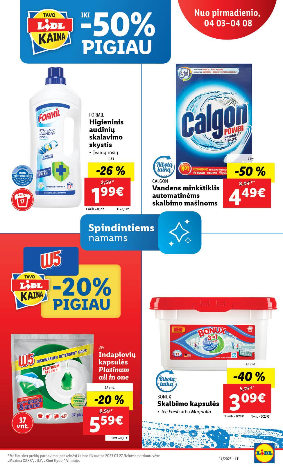 Naujausias LIDL kaininis katalogas 2023.04.03 - 2023.04.09