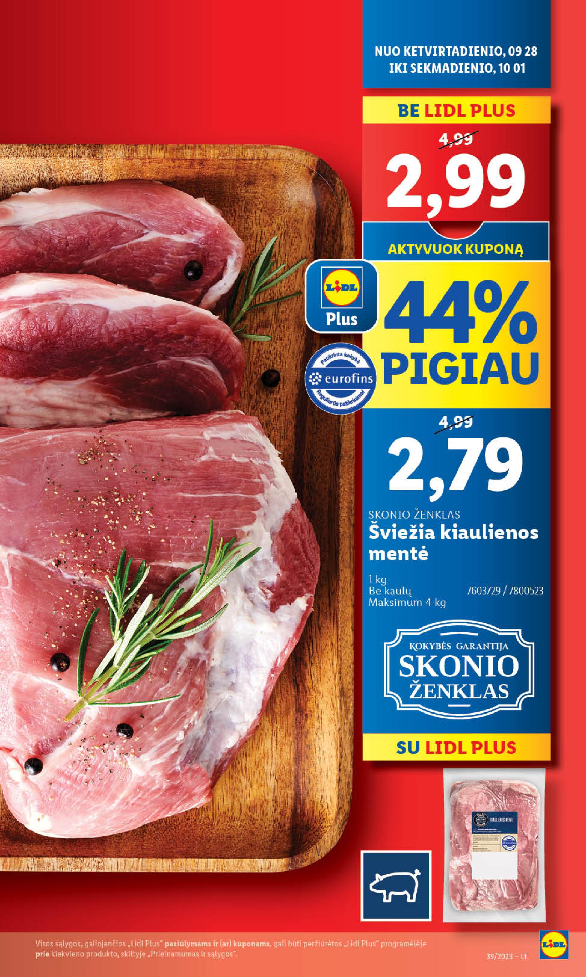 Naujausias LIDL kaininis katalogas 2023.09.25 - 2023.10.01