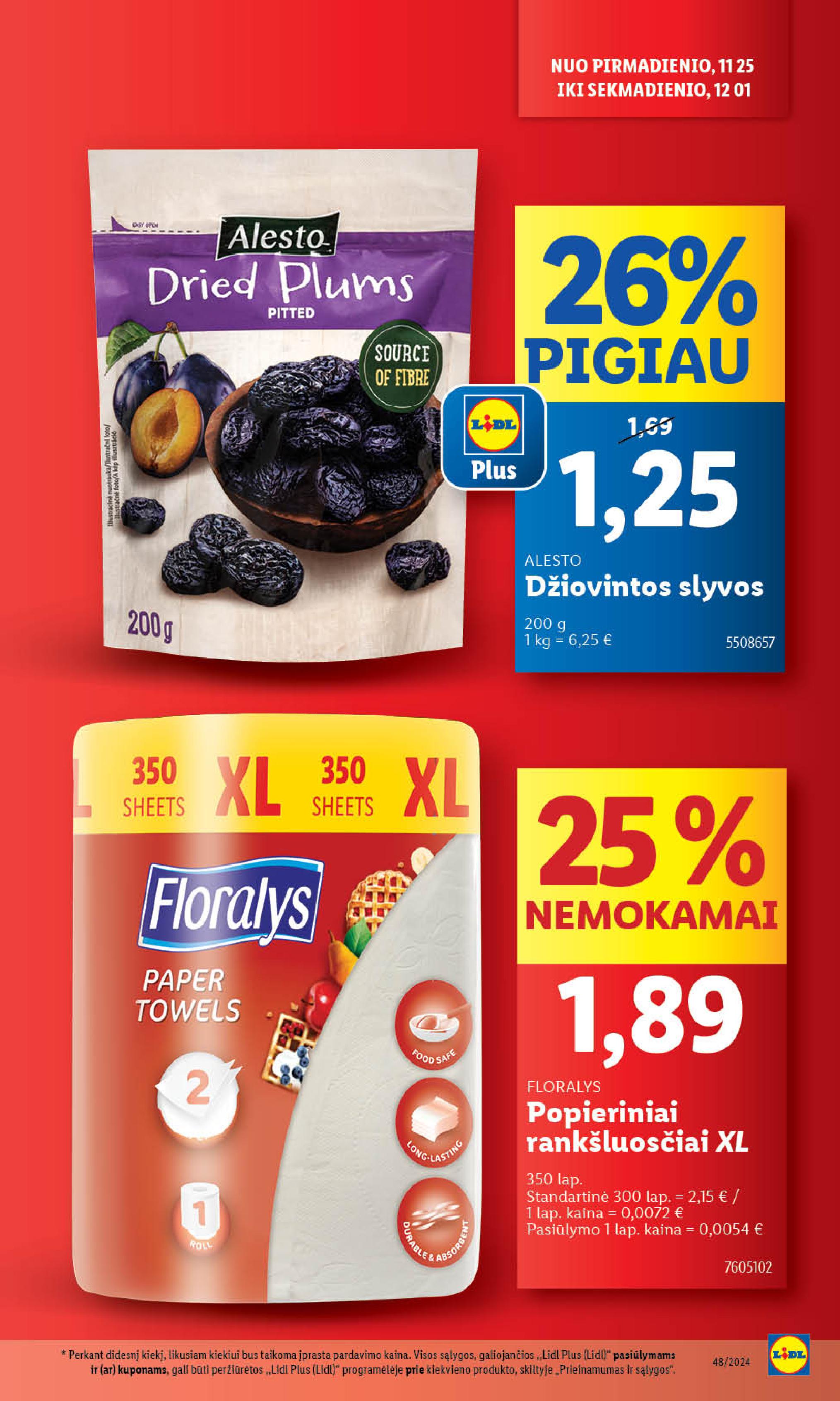 Naujausias LIDL kaininis katalogas 2024.11.25 - 2024.12.01