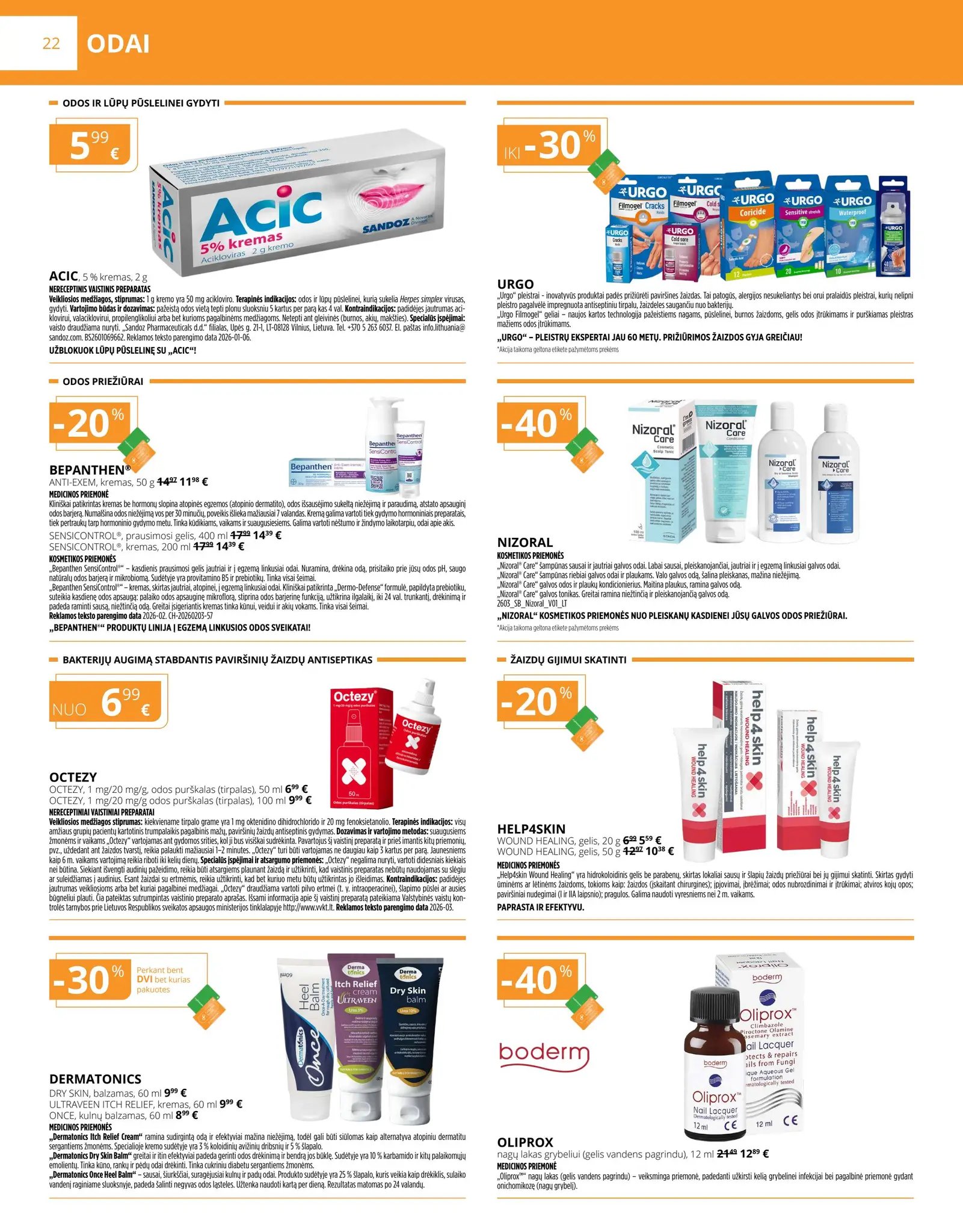 Naujas GINTARINĖS vaistinės leidinys nuo 2026.04.01 iki 2026.04.30