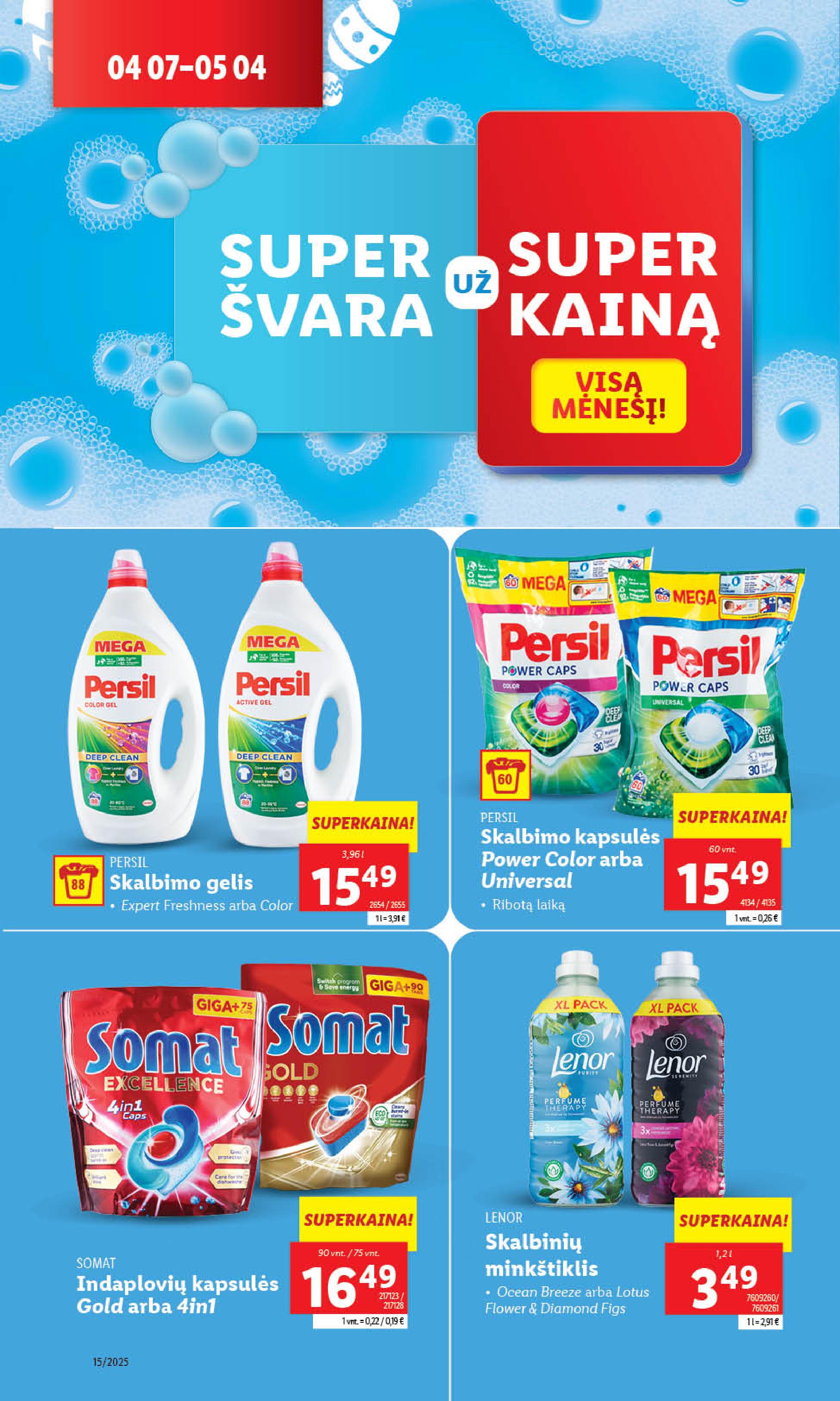 Naujausias LIDL kaininis katalogas 2025.04.07 - 2025.04.13
