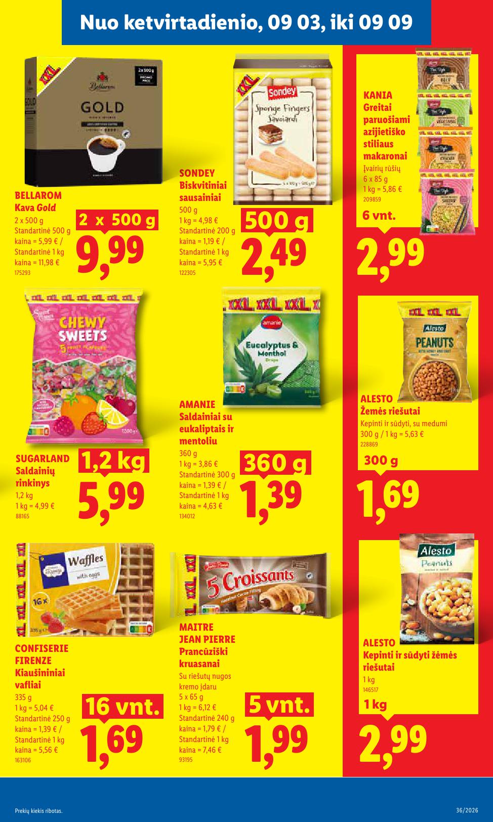 LIDL akcijų ir nuolaidų leidinys 2026.08.31 - 2026.09.06