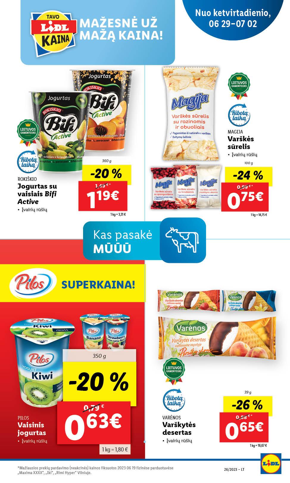 Naujausias LIDL kaininis katalogas 2023.06.26 - 2023.07.02