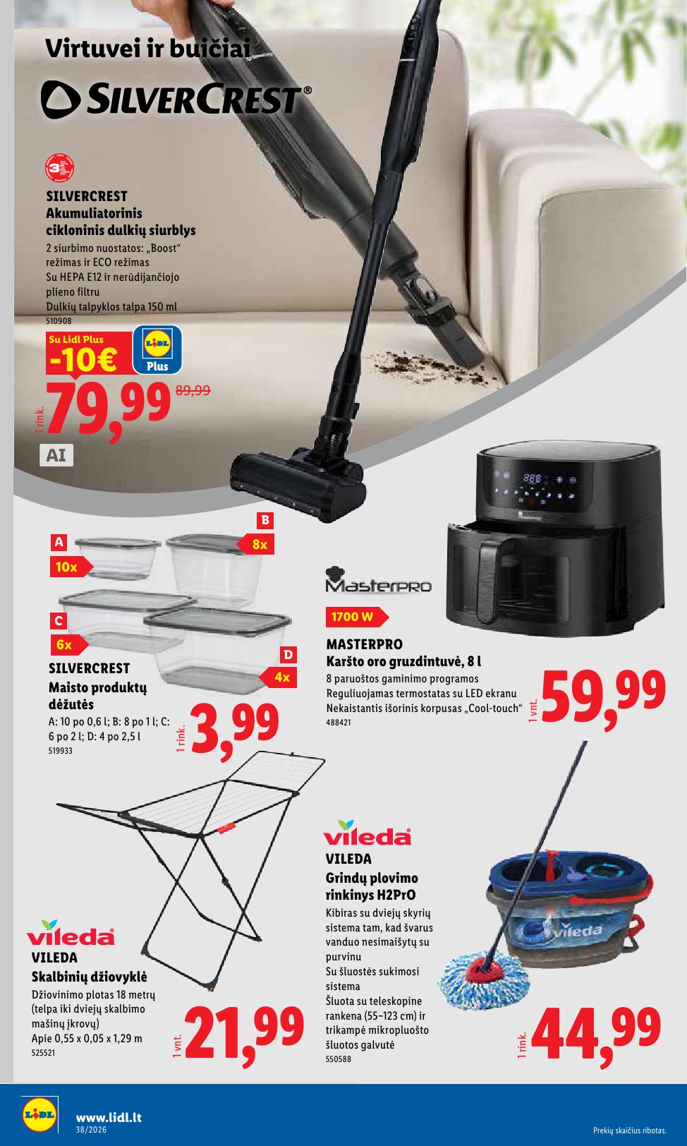 LIDL ne maisto prekių leidinys 2026.09.14 - 2026.09.20