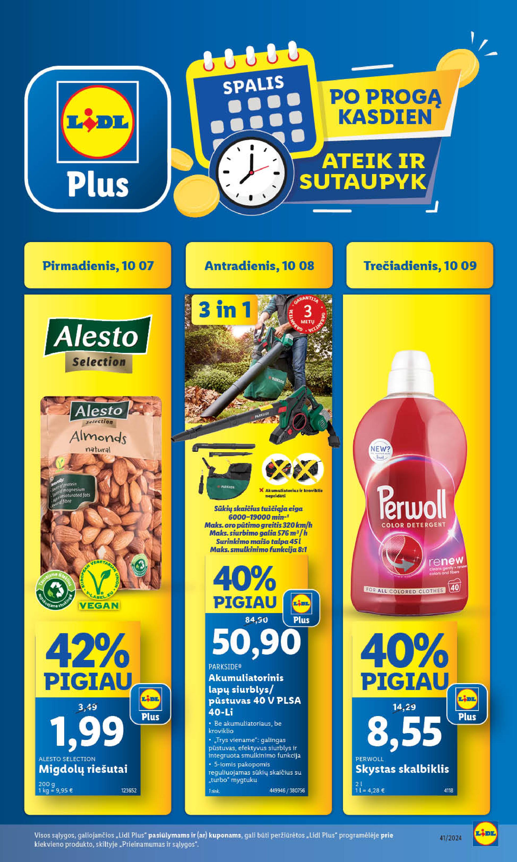 Naujausias LIDL kaininis katalogas 2024.10.07 - 2024.10.13