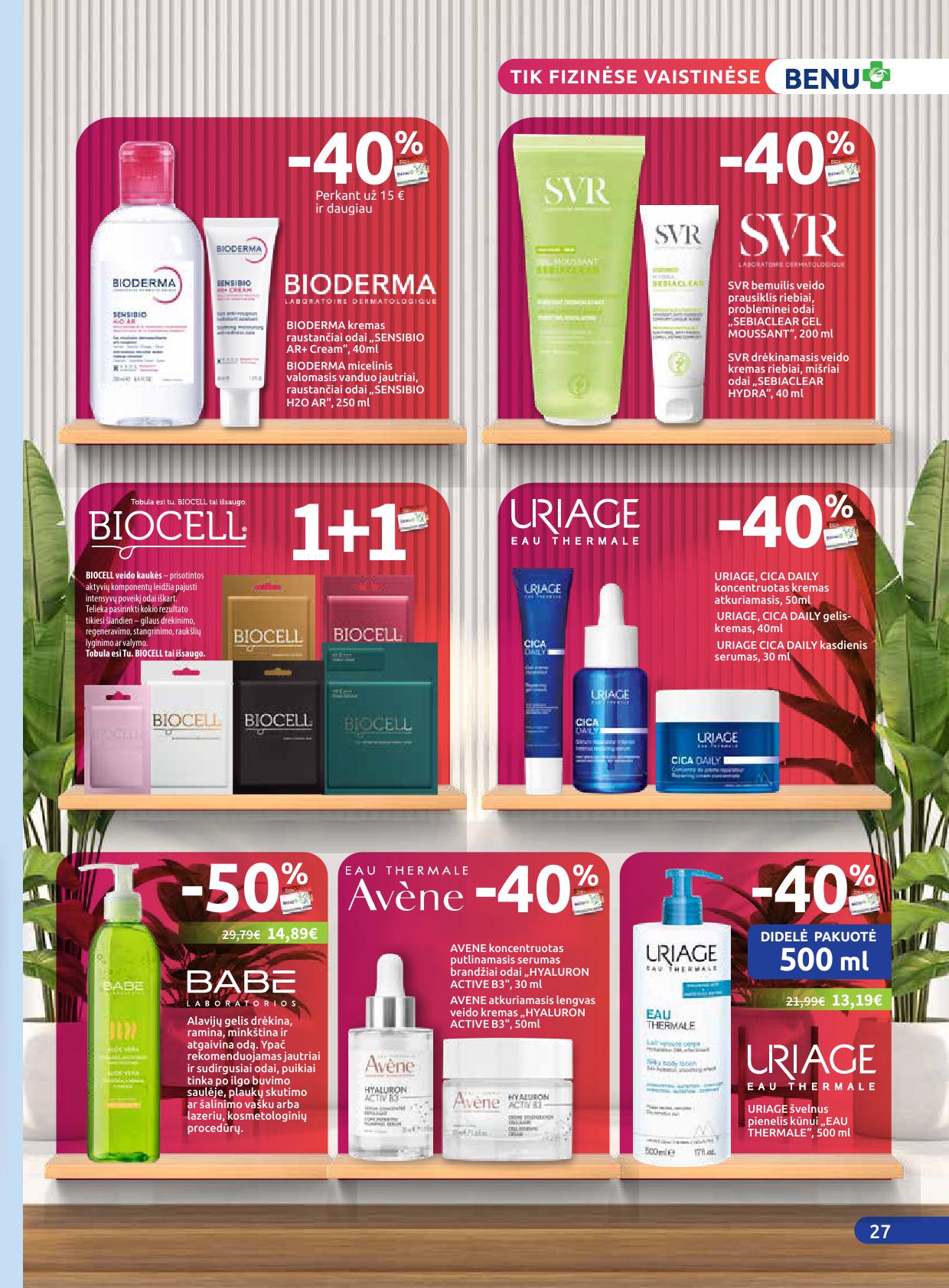 BENU vaistinės akcijų ir nuolaidų leidinys 2026.04.01 - 2026.04.30