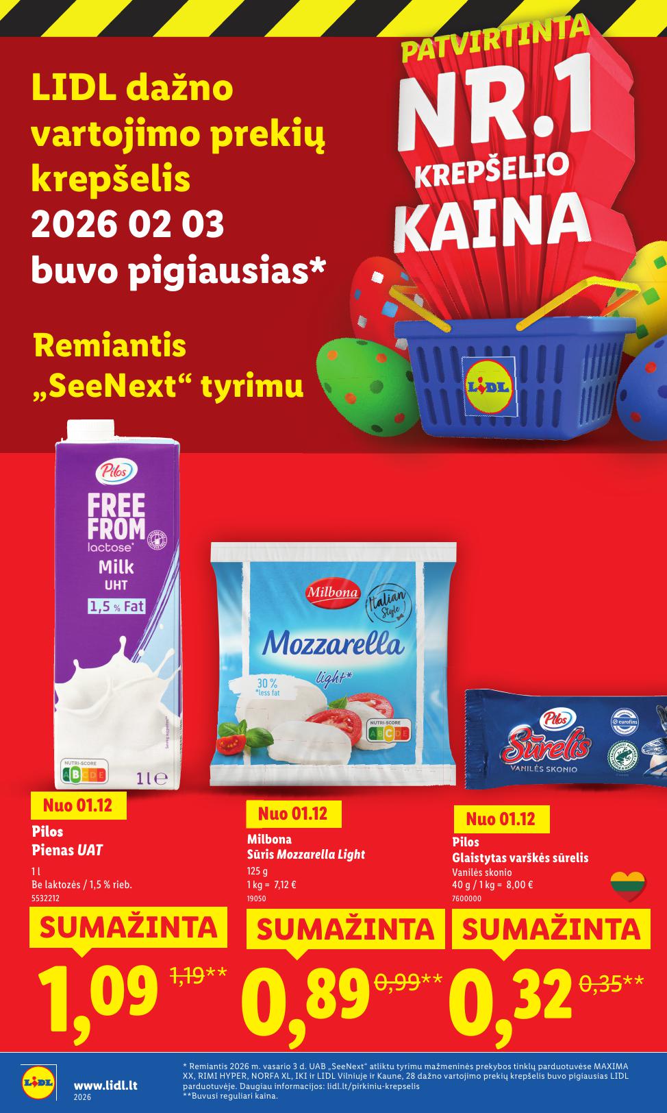 LIDL katalogas "Didysis kainų mažinimas"