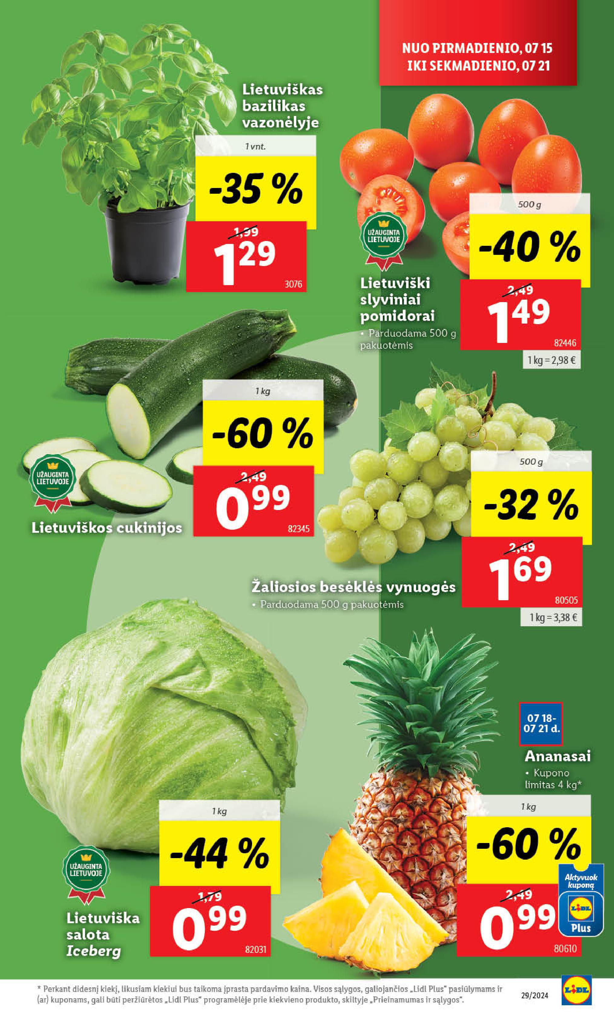 Naujausias LIDL kaininis katalogas 2024.07.15 - 2024.07.21