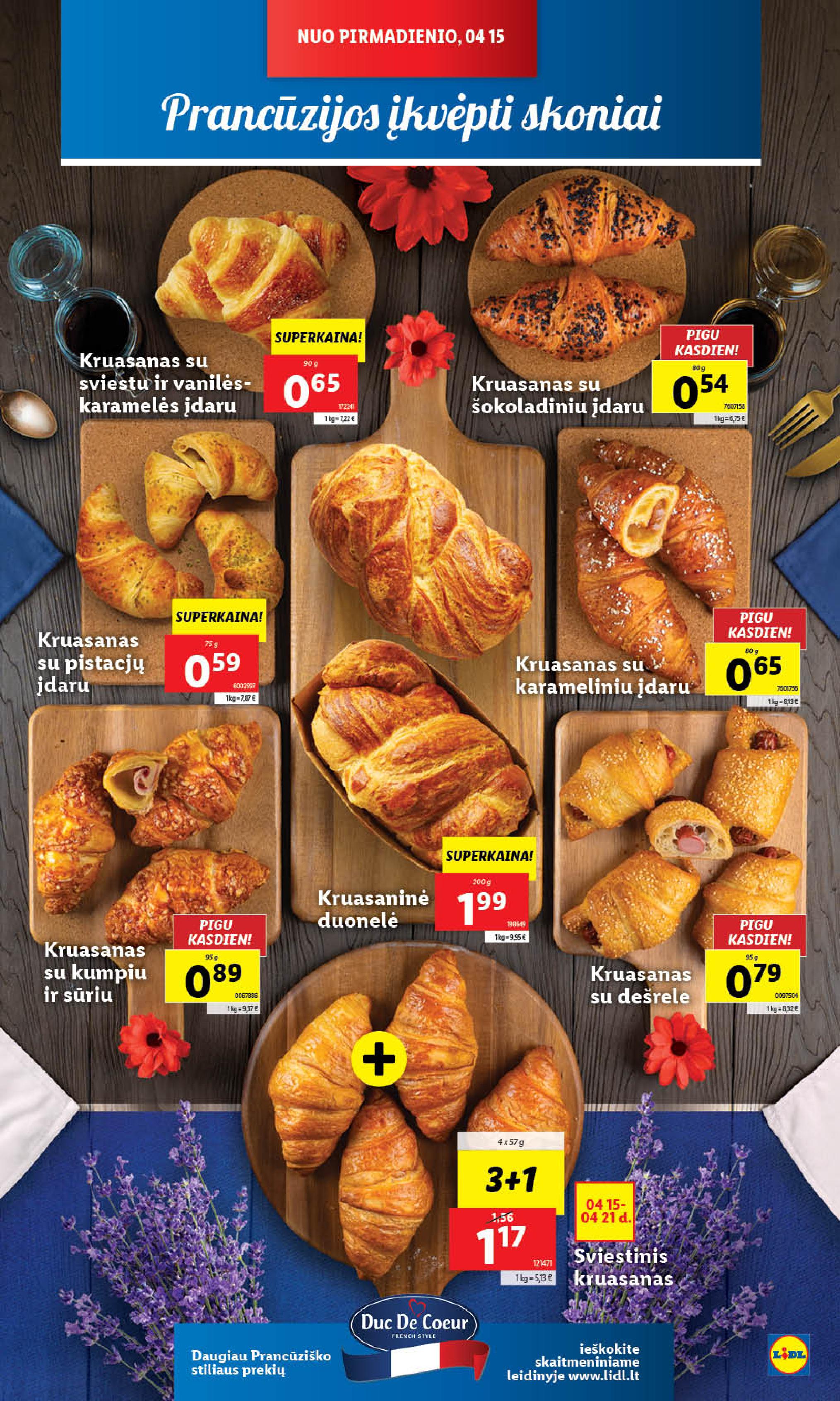 Naujausias LIDL kaininis katalogas 2024.04.15 - 2024.04.21