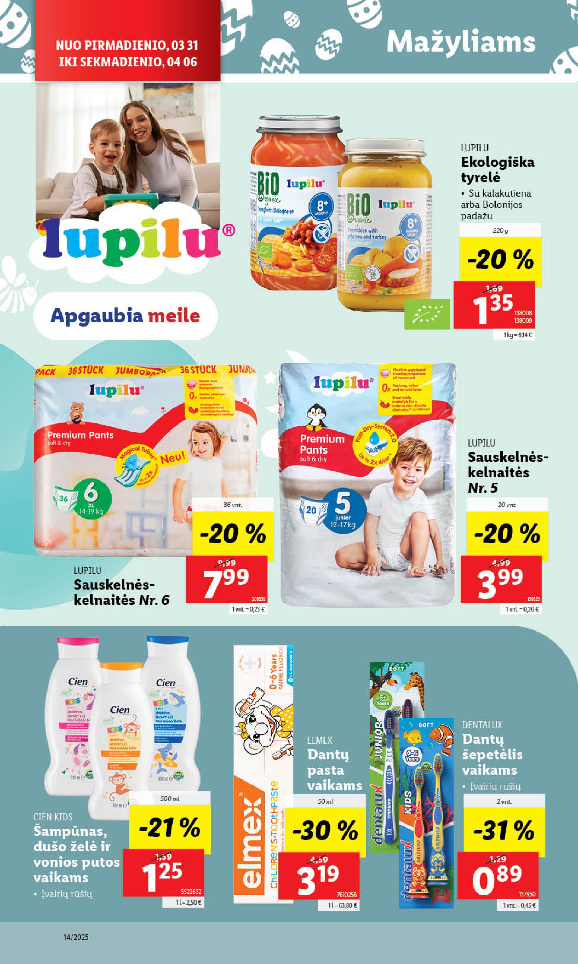 Naujausias LIDL kaininis katalogas 2025.03.31 - 2025.04.06